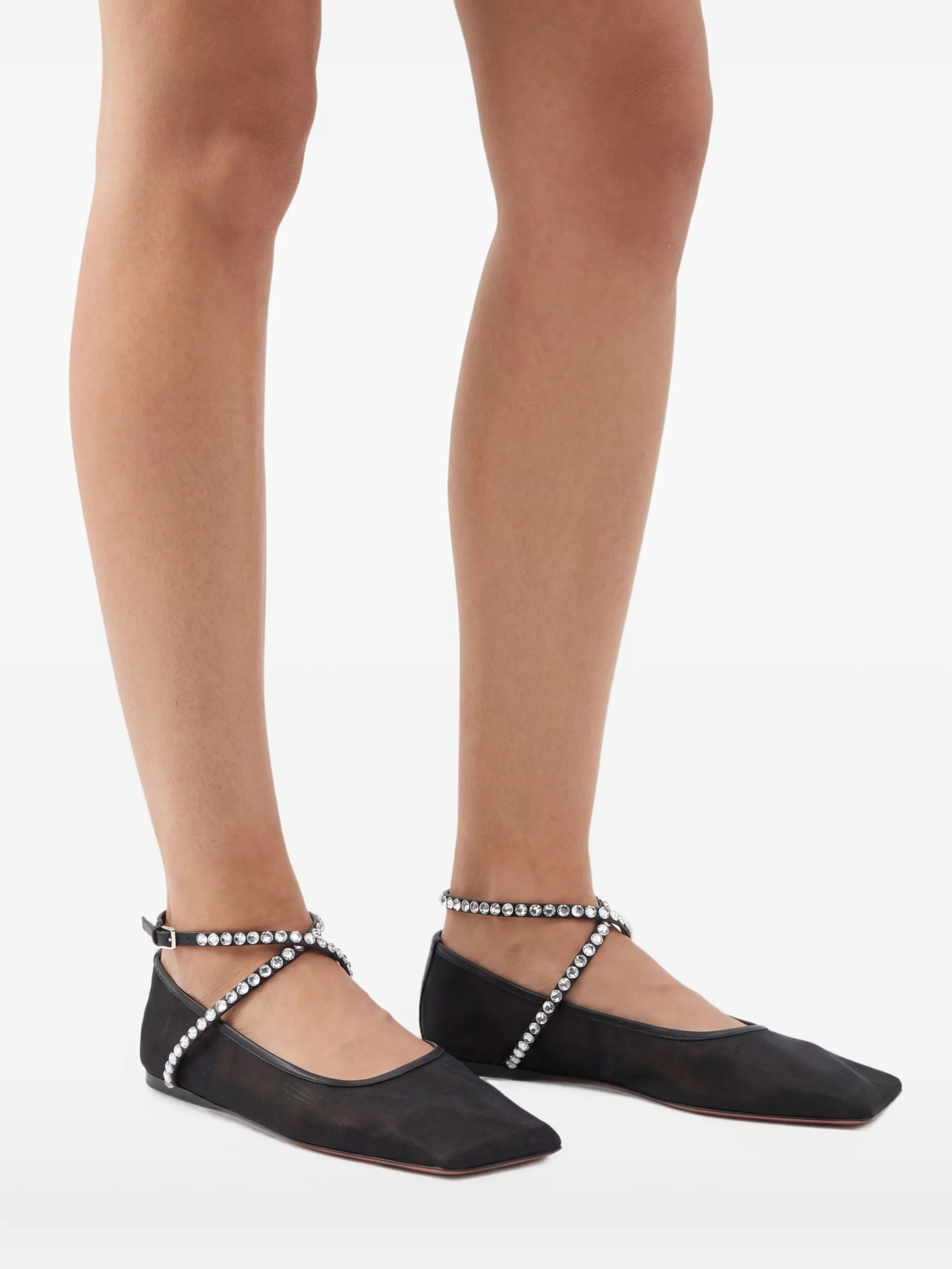 Ane mesh ballerina shoes