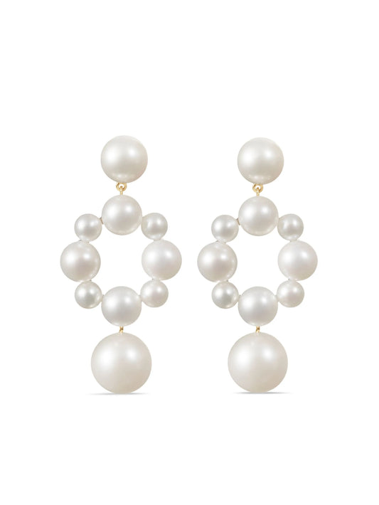 14kt yellow gold grande Nebula pearl earrings