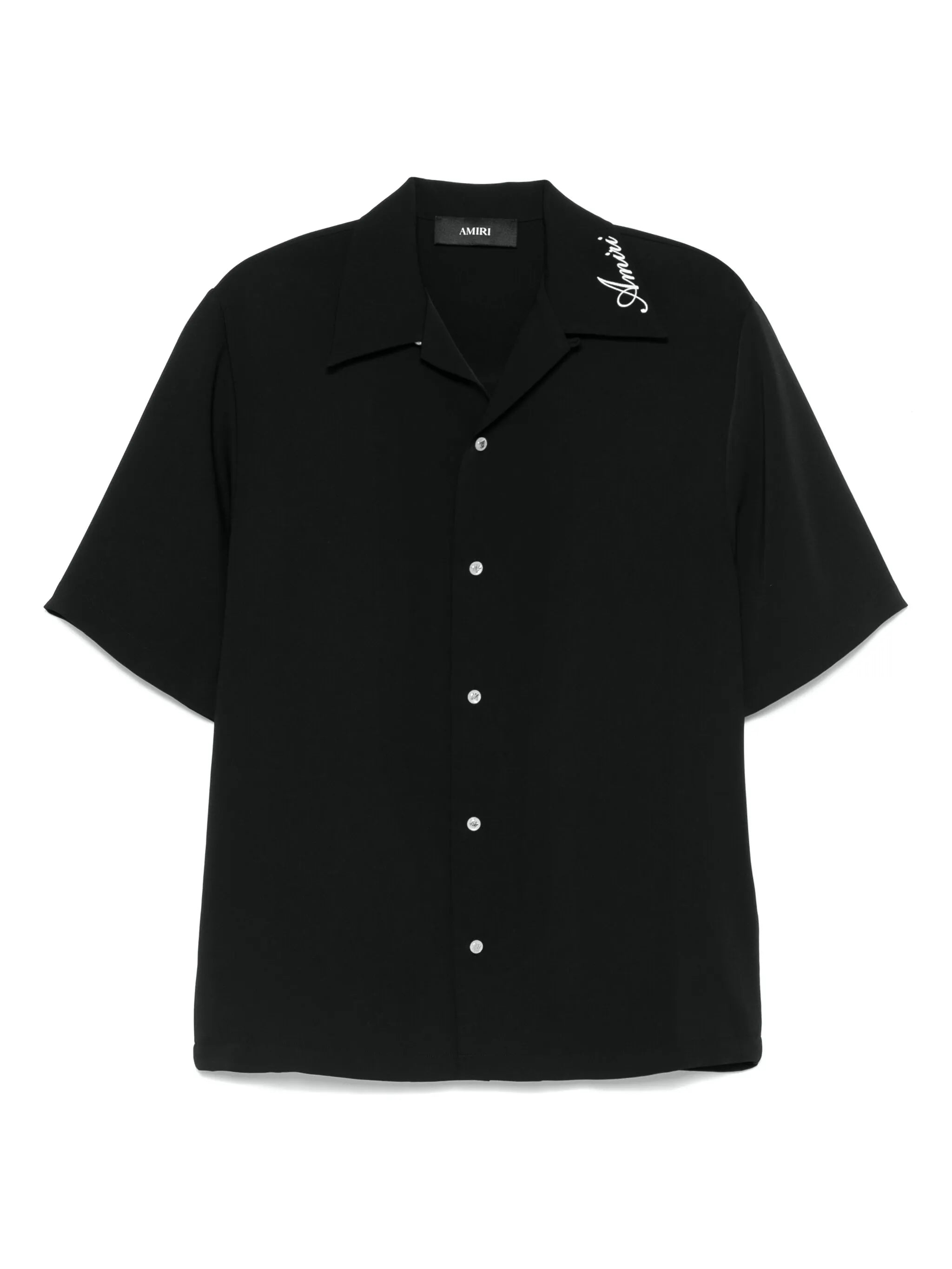 logo-embroidered shirt