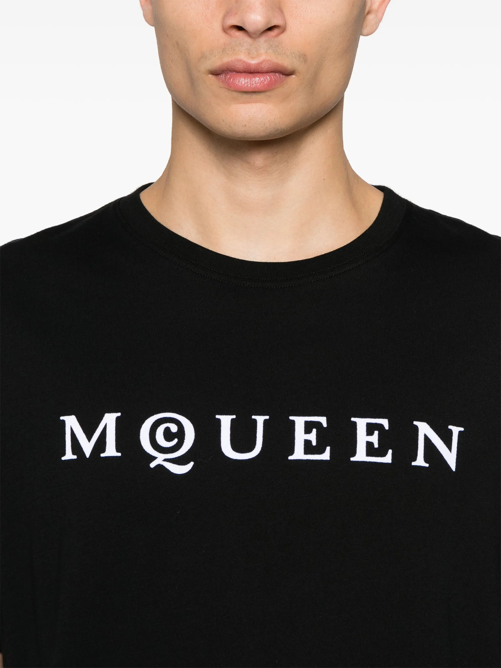flocked-logo T-shirt