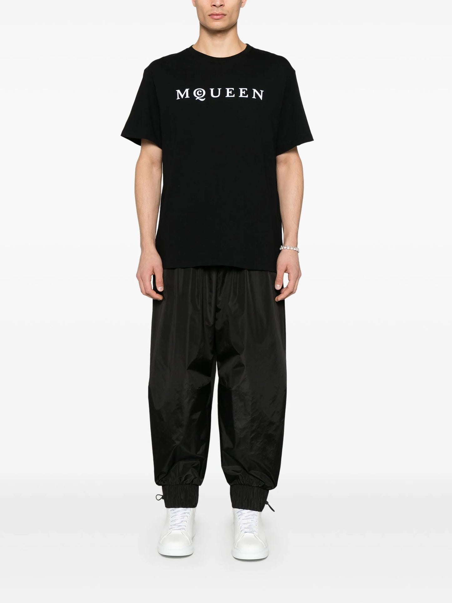 flocked-logo T-shirt