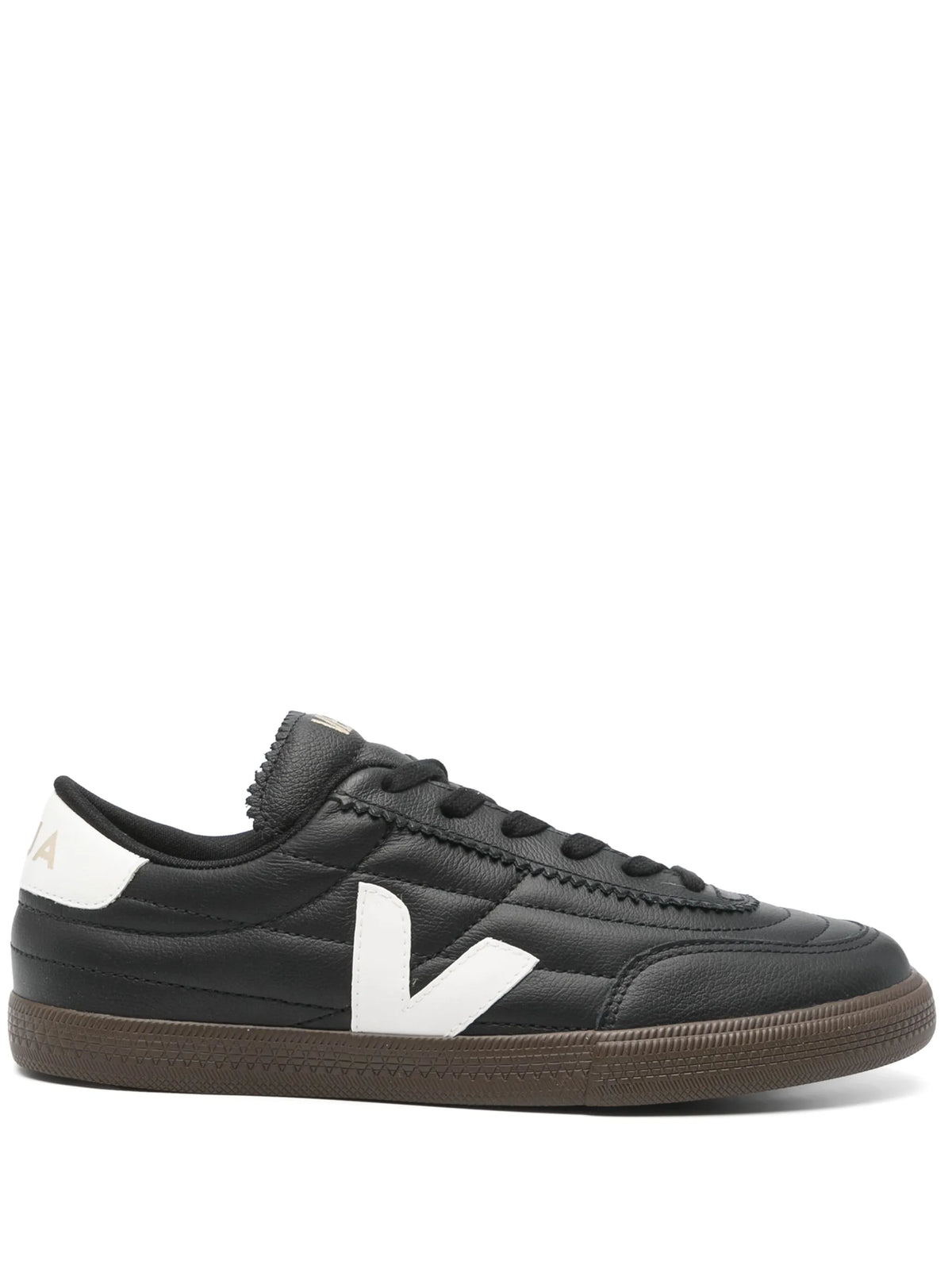 bicolor leather sneakers