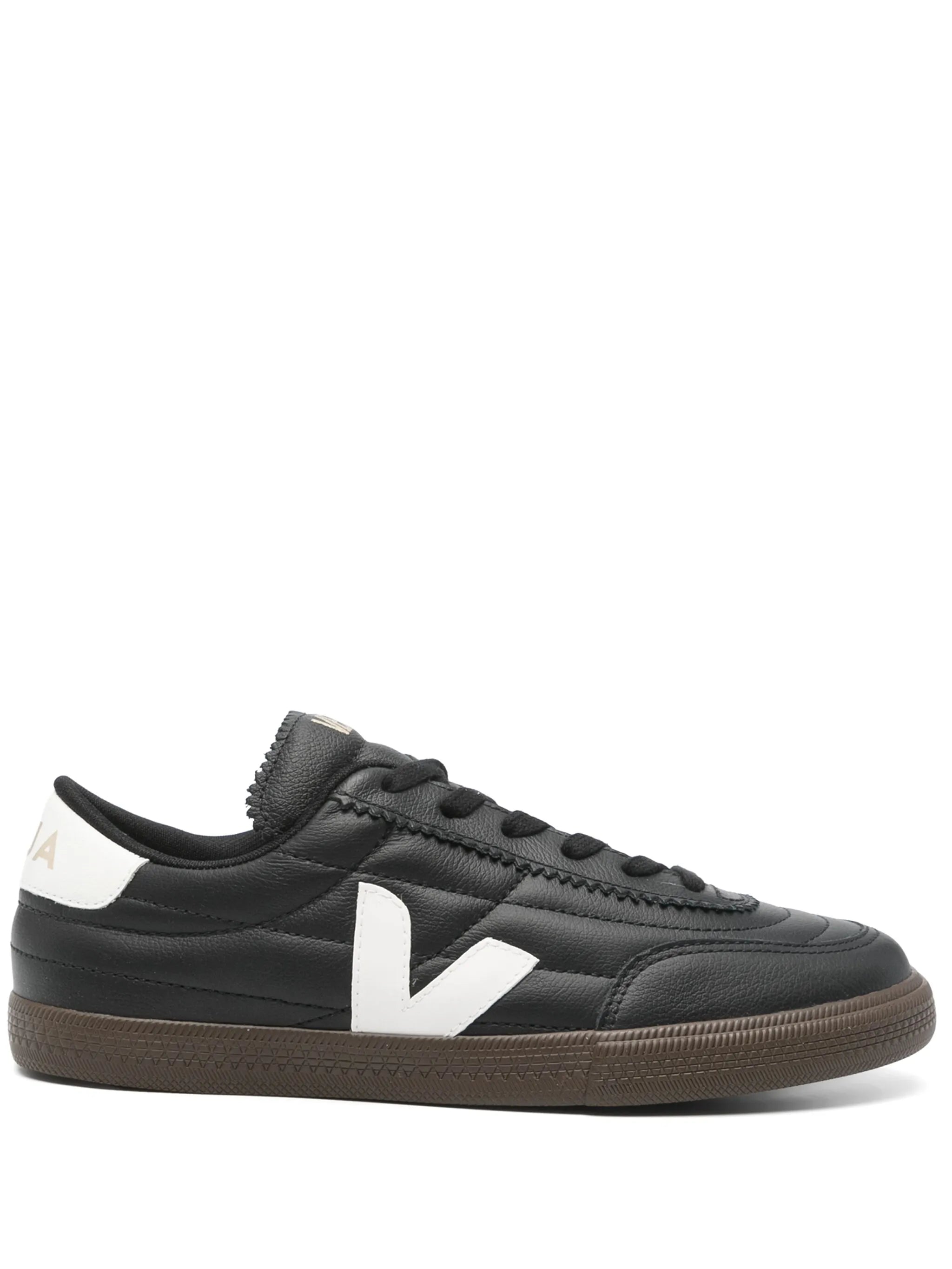 logo-patch gum-sole sneakers