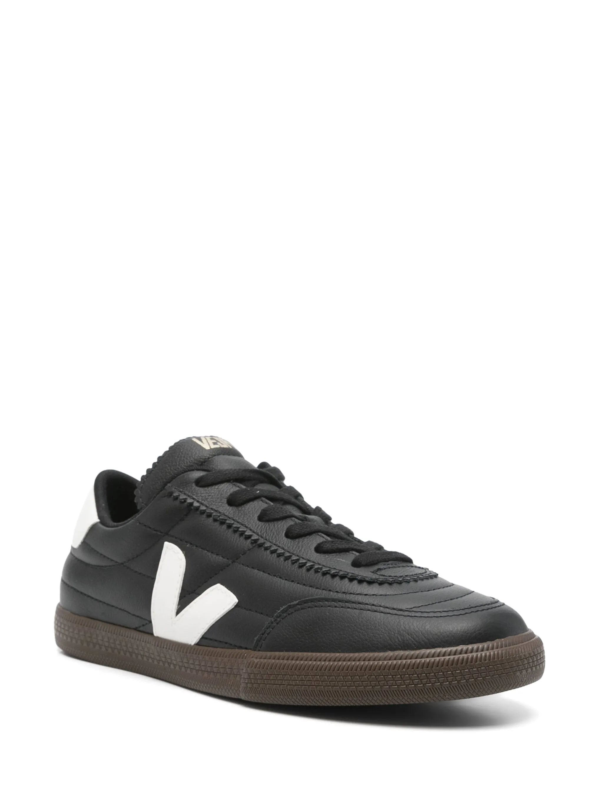 logo-patch gum-sole sneakers