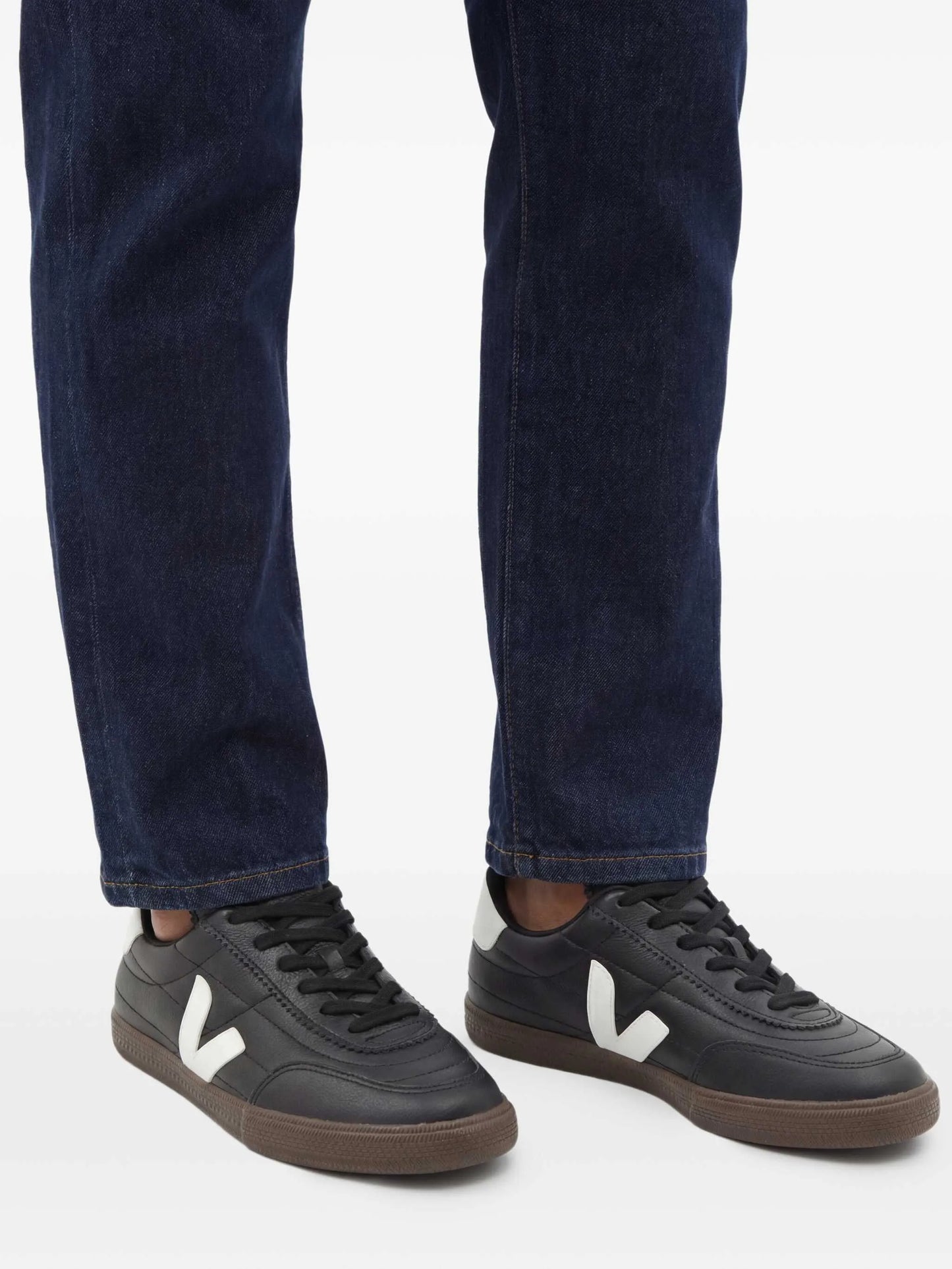 logo-patch gum-sole sneakers