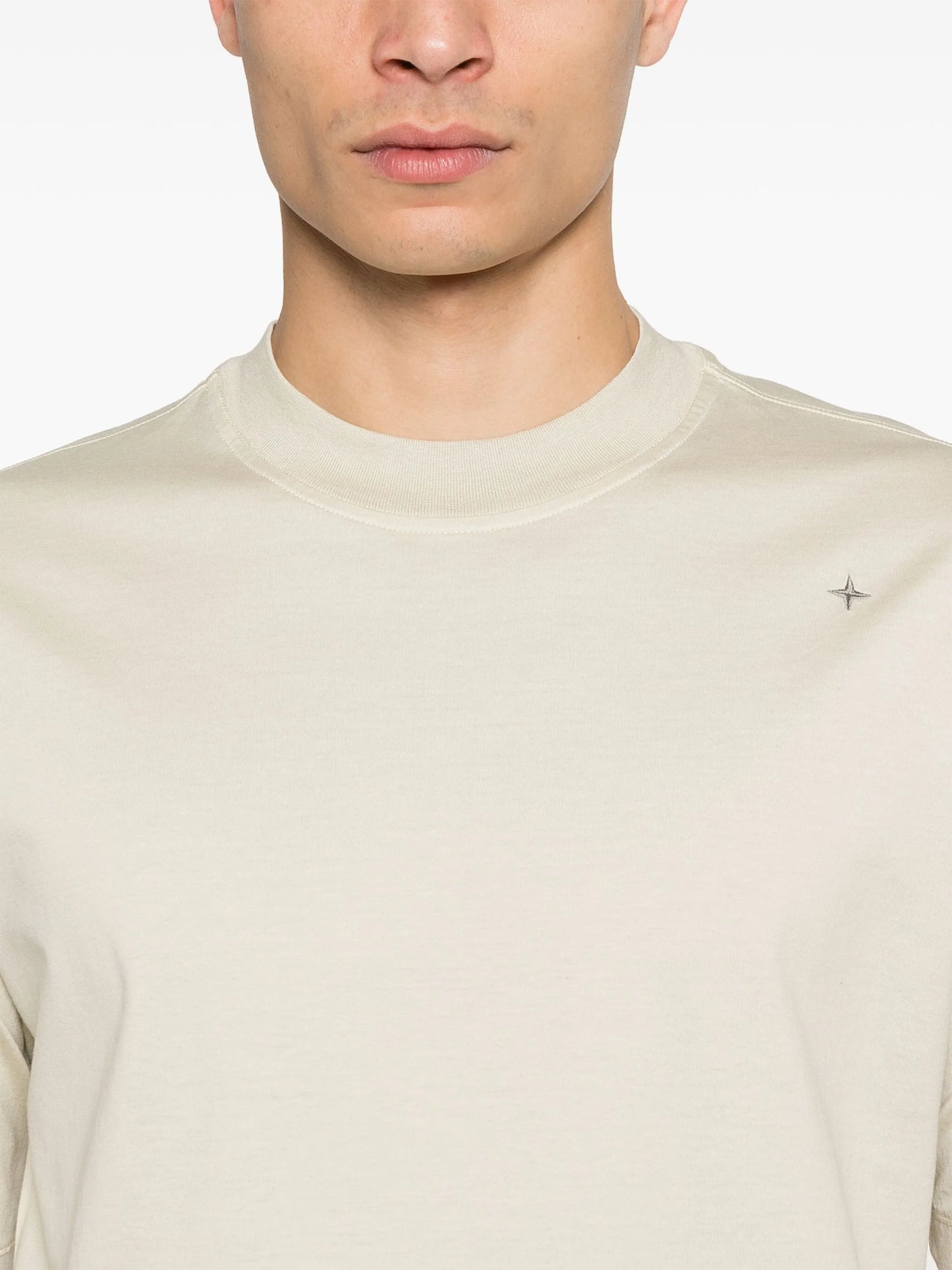 compass-embroidered T-shirt