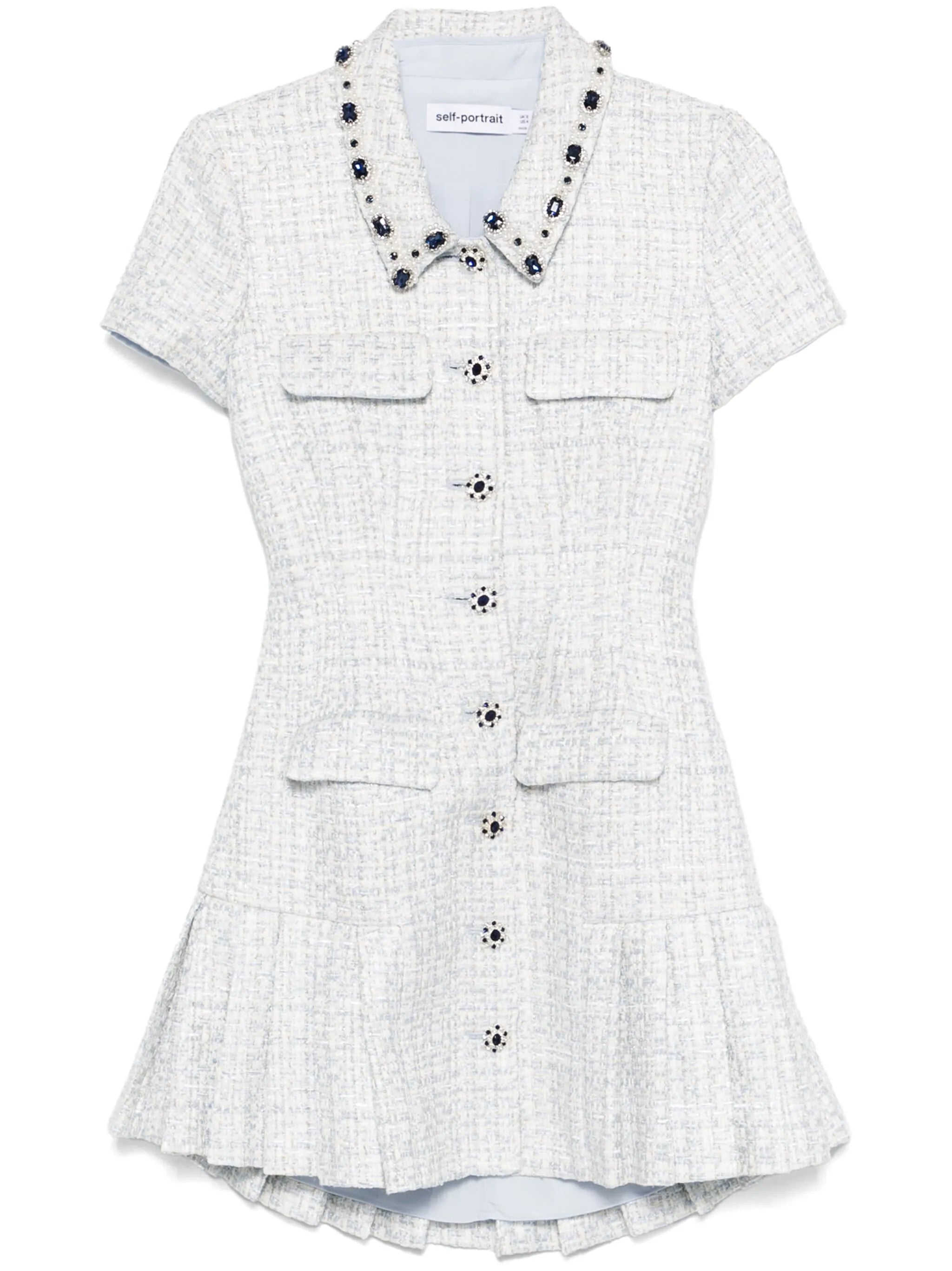 bouclé mini dress