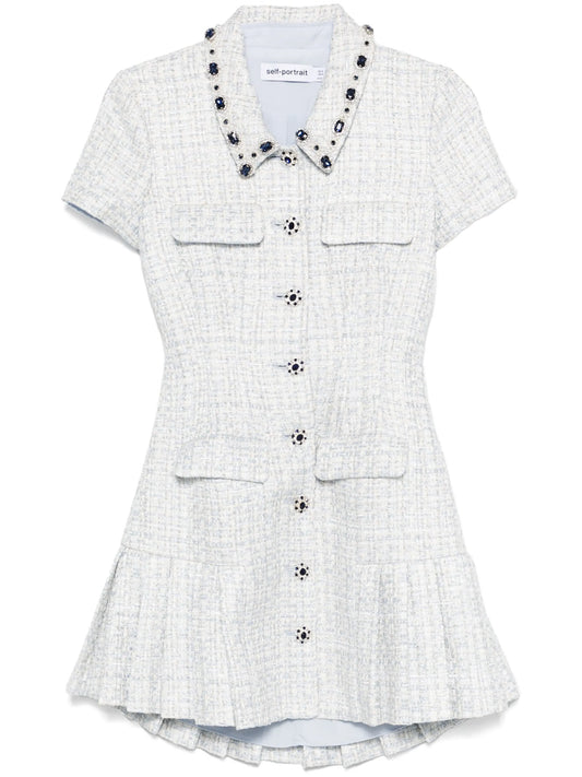 bouclé mini dress