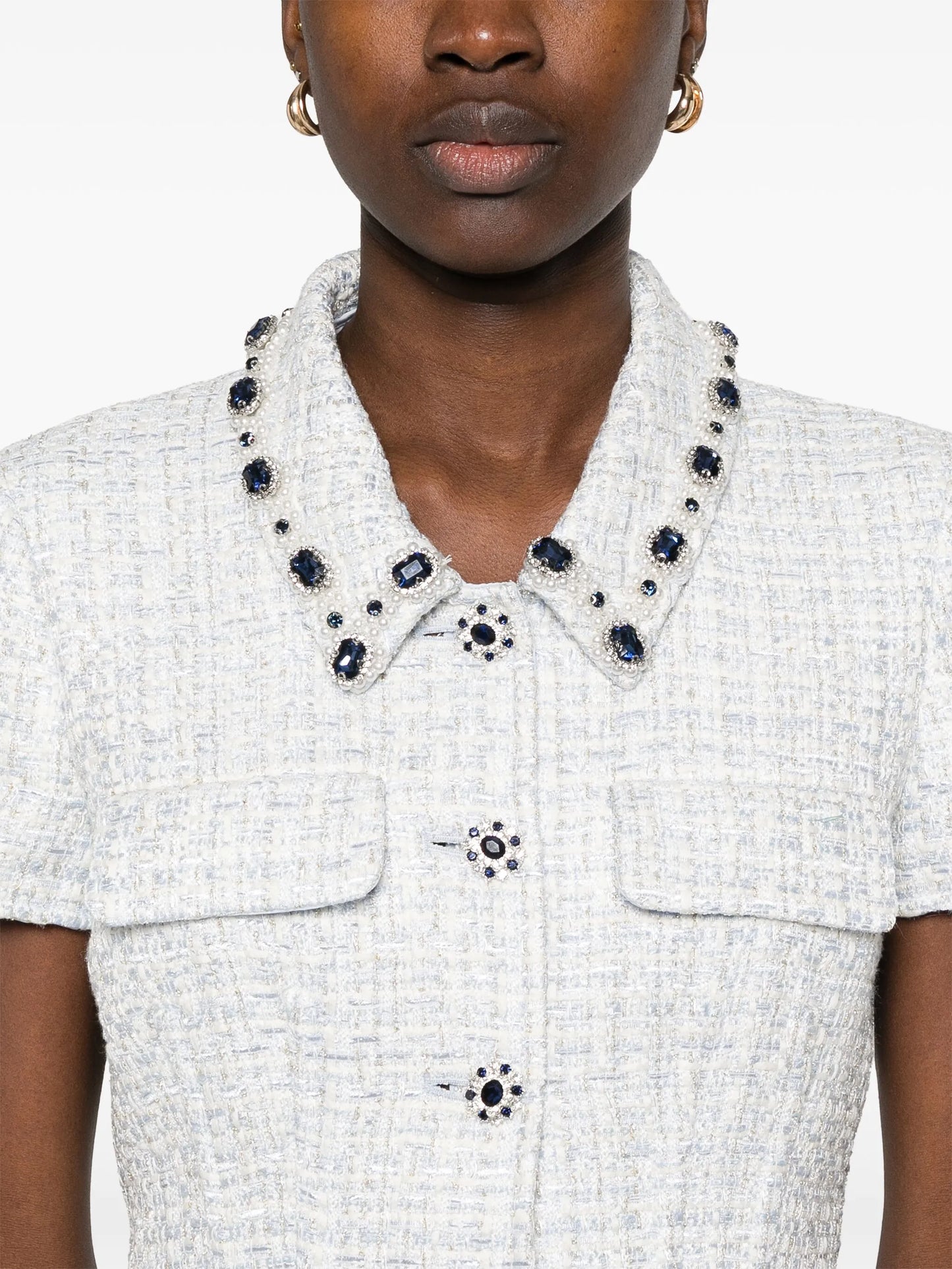 bouclé mini dress