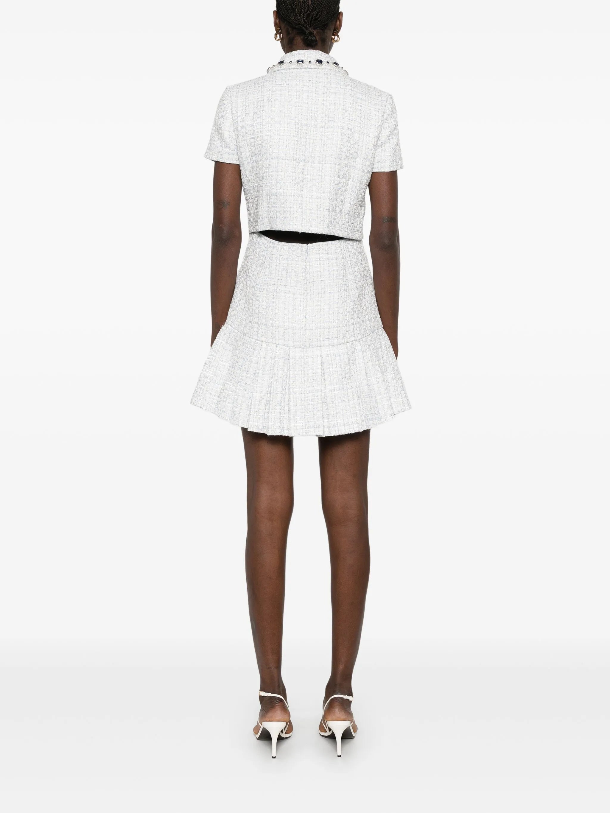 bouclé mini dress