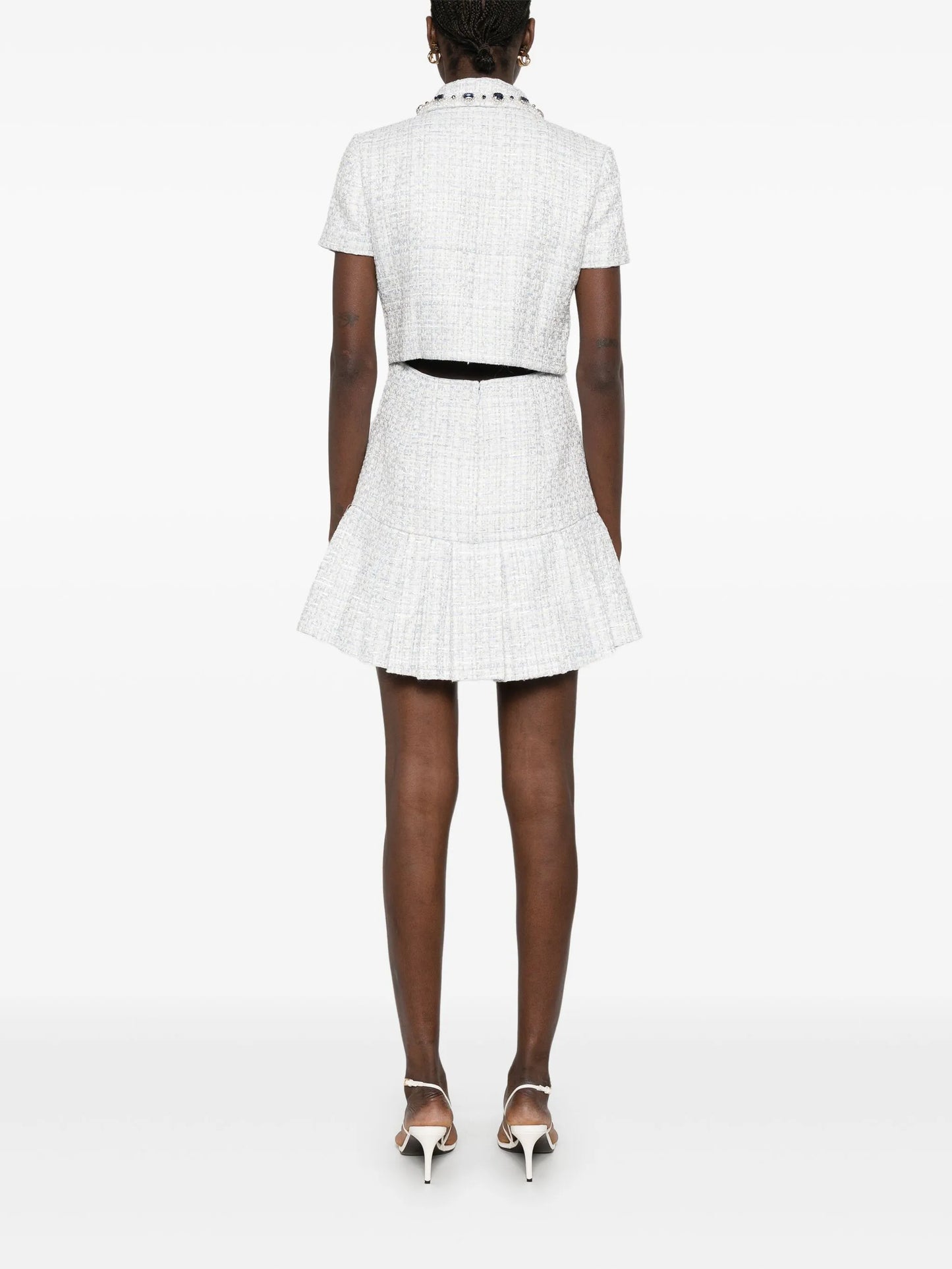 bouclé mini dress