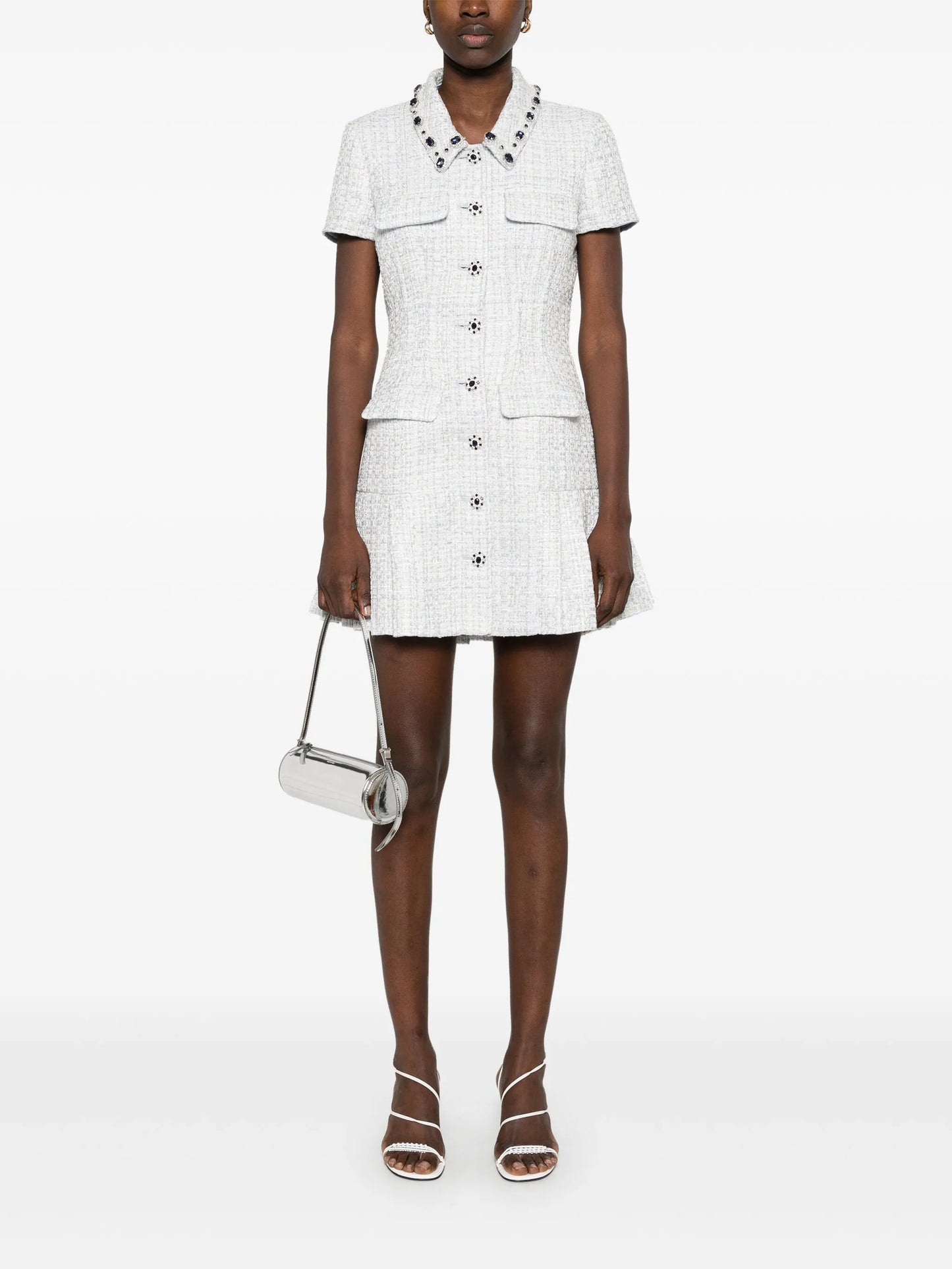 bouclé mini dress