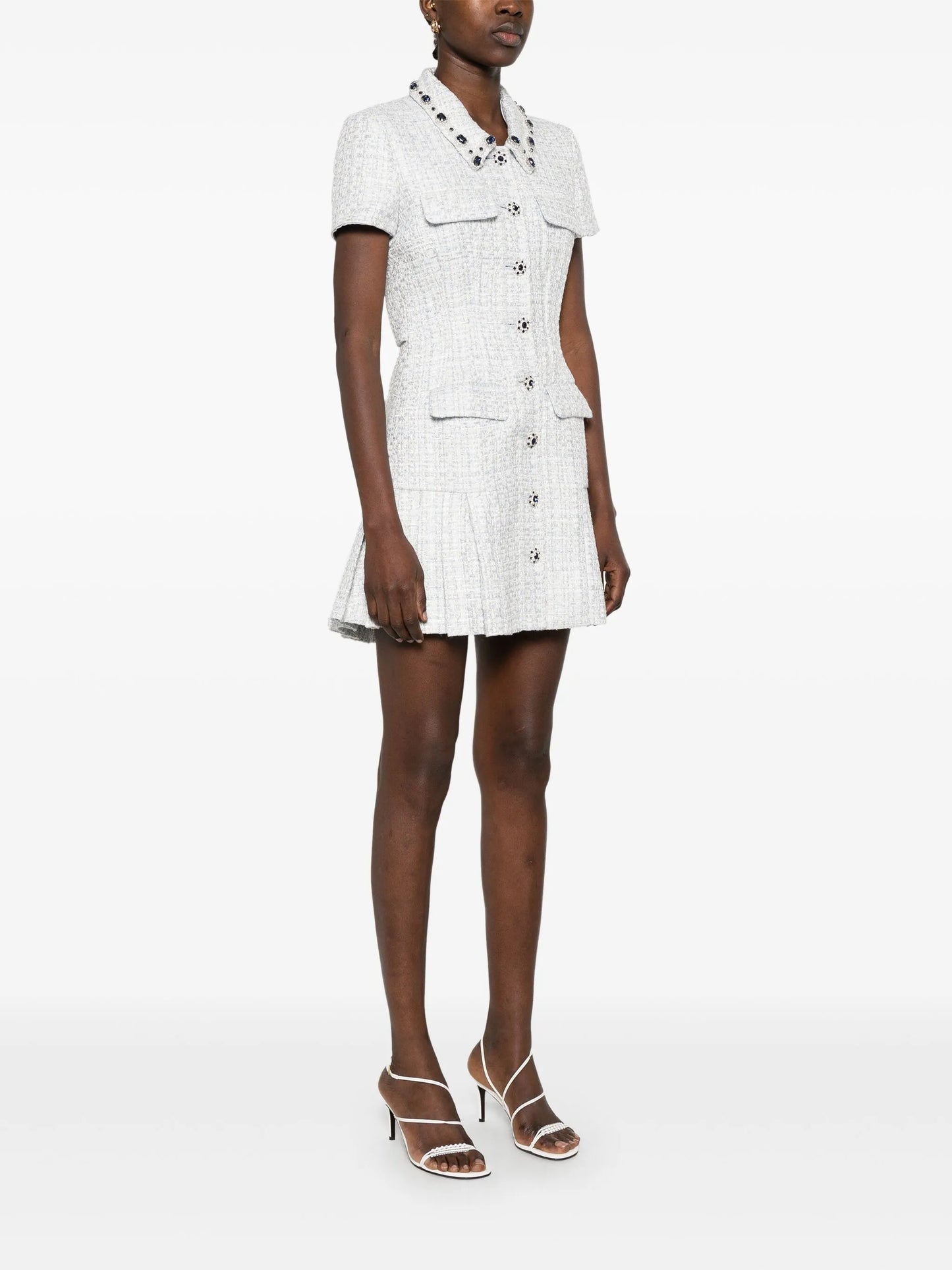 bouclé mini dress