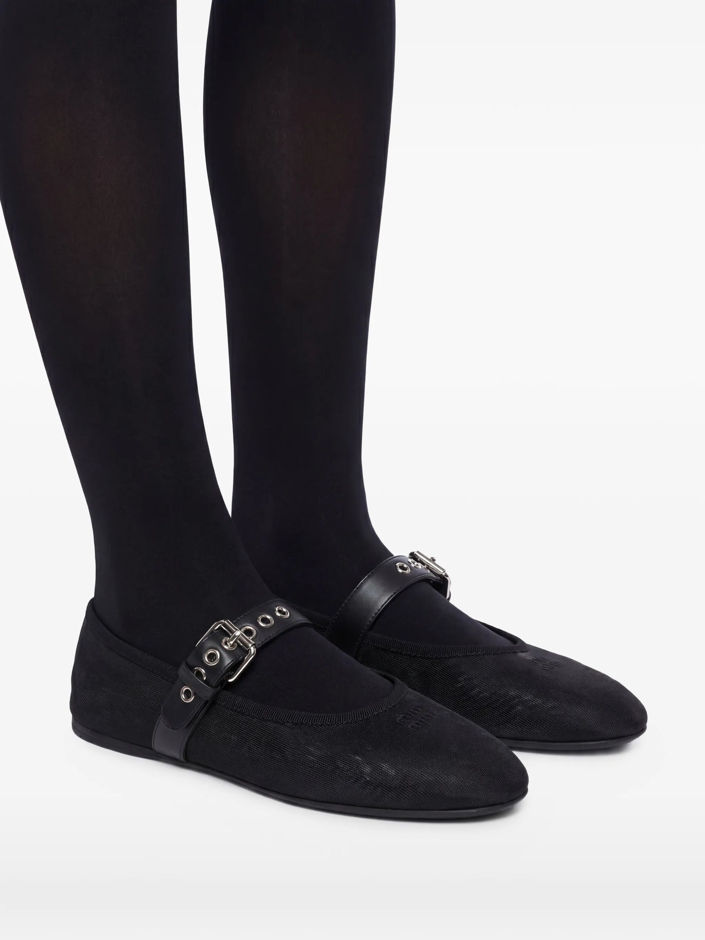 mesh ballet flats