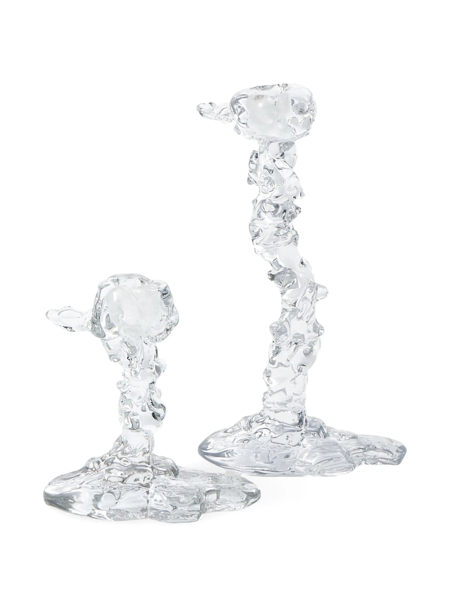 Drip glass candle holder (25cm)