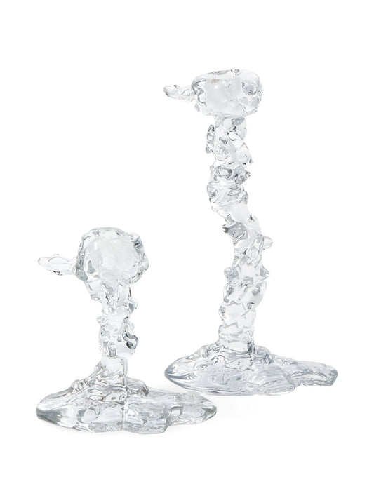 Drip glass candle holder (25cm)