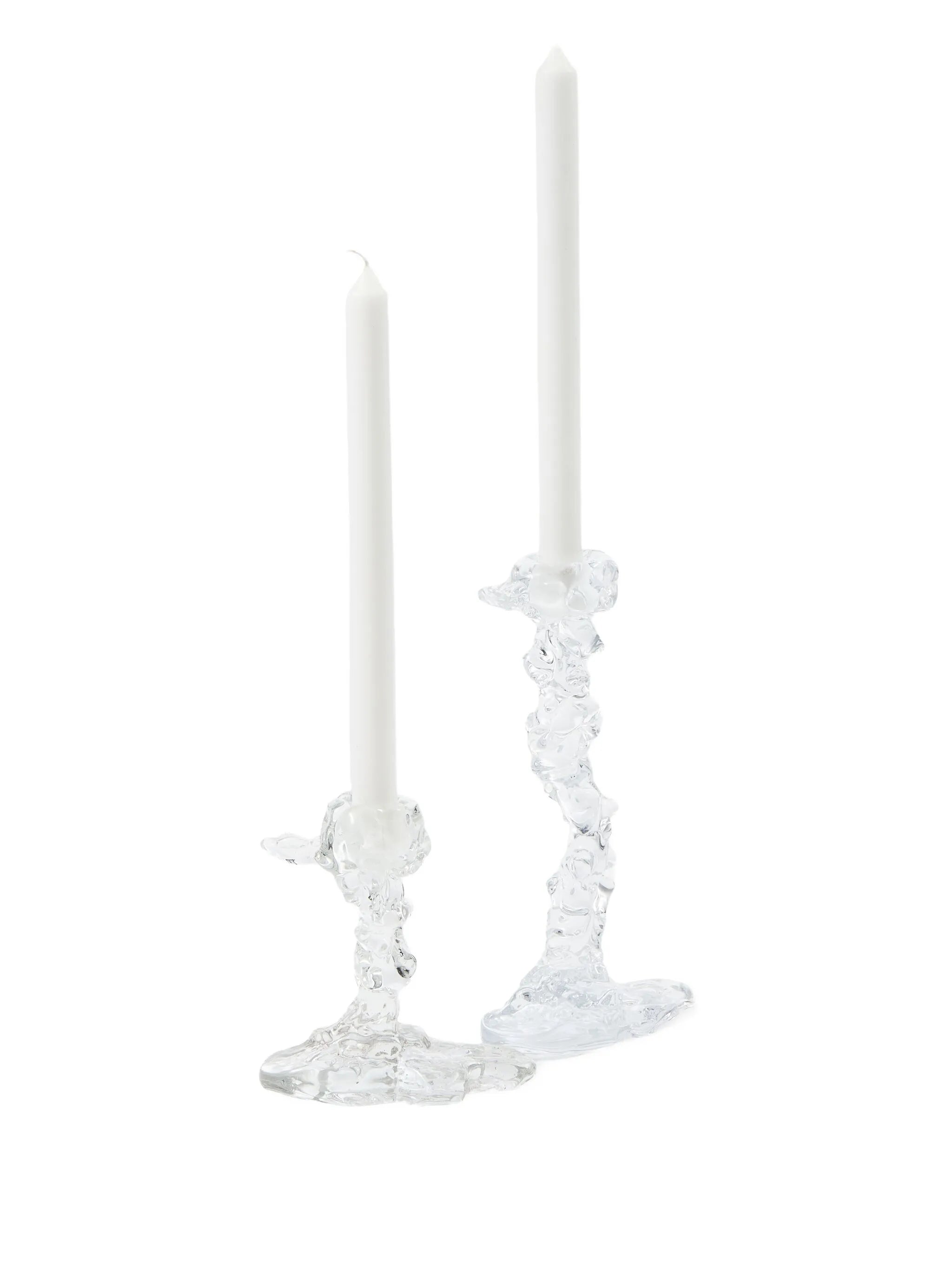 Drip glass candle holder (25cm)