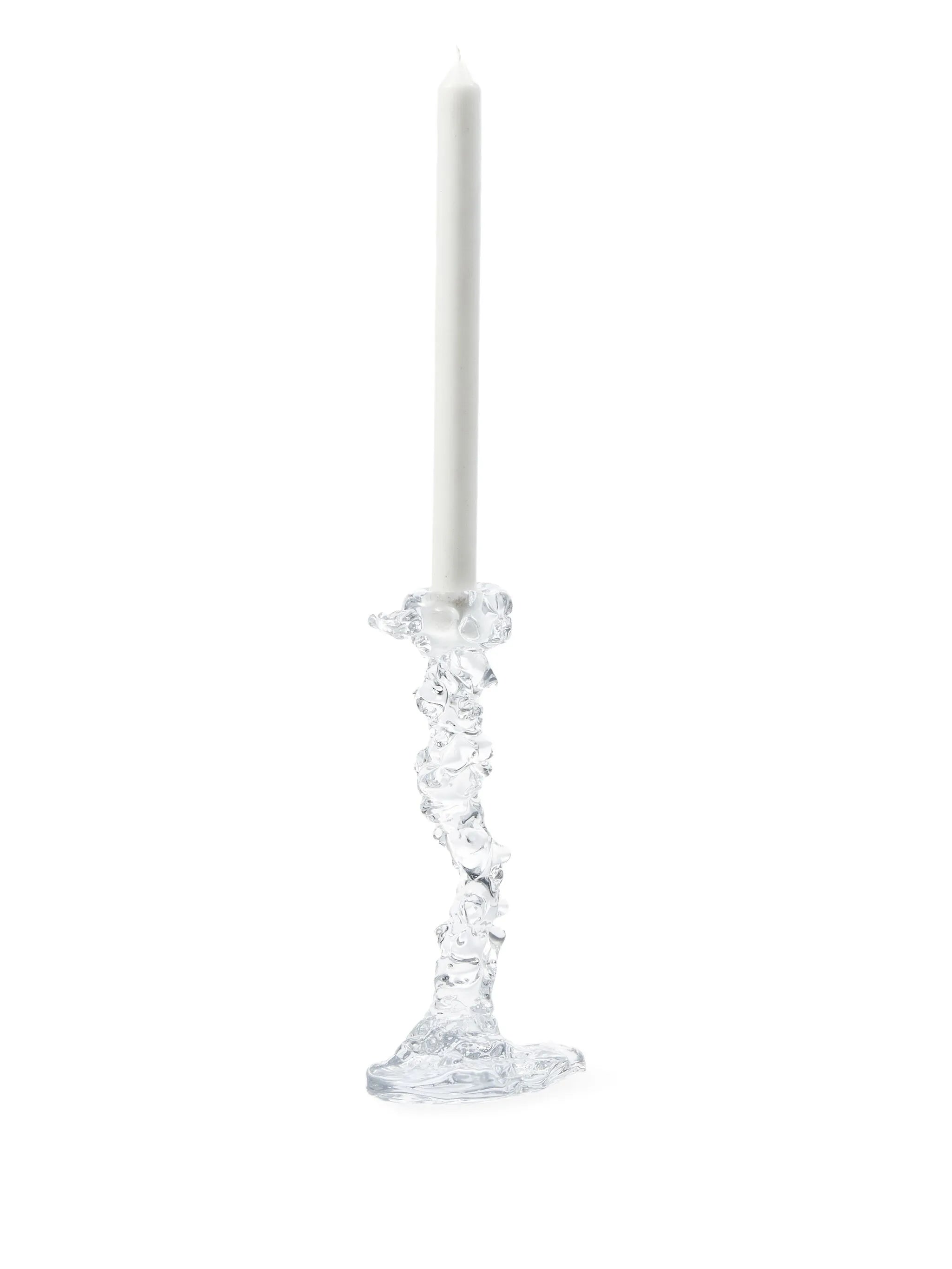 Drip glass candle holder (25cm)