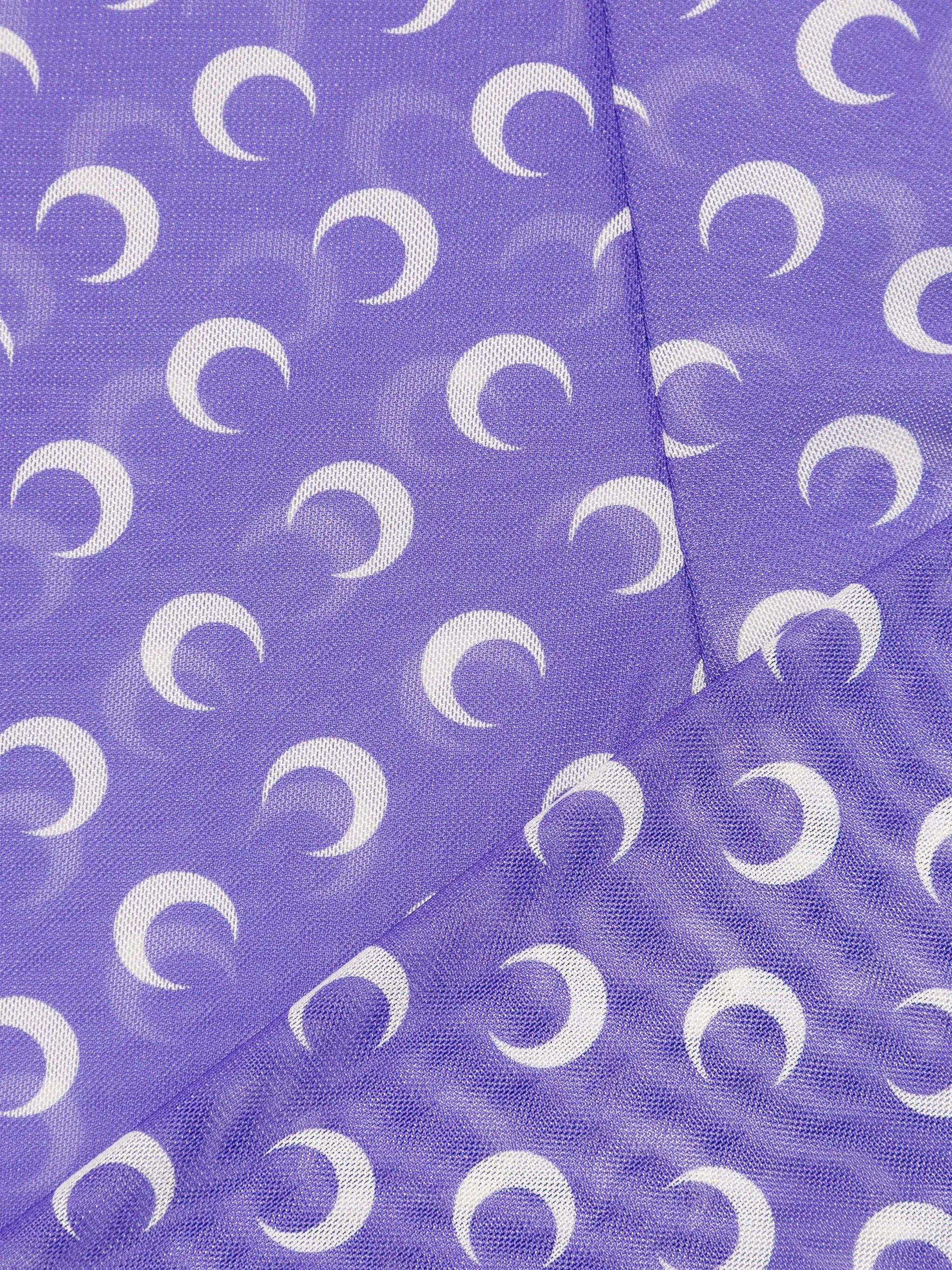 crescent moon-print tights