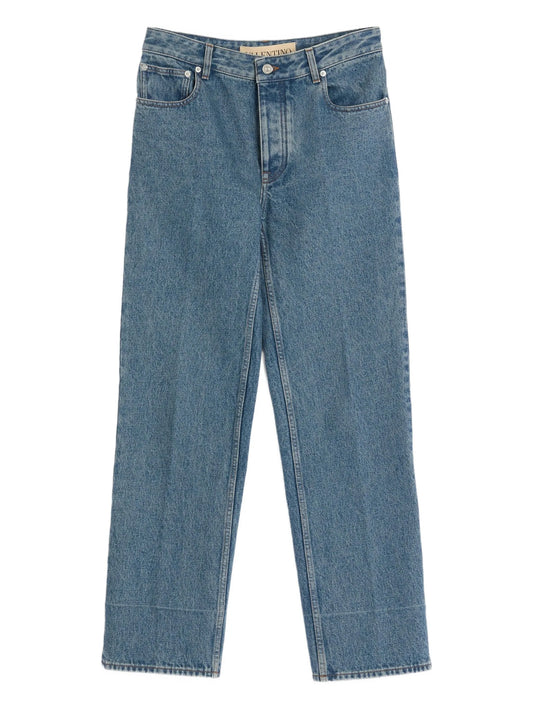 straight-leg jeans