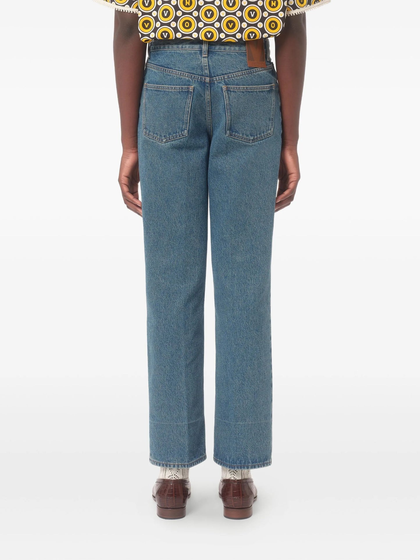 straight-leg jeans