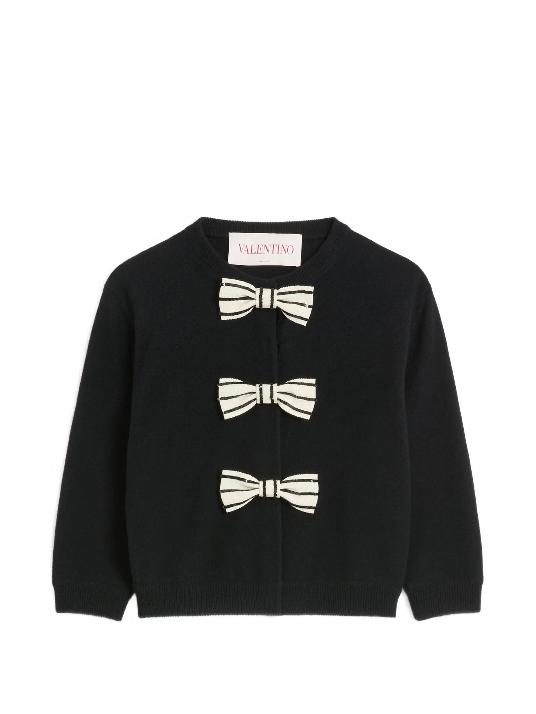 embellished-bow cardigan