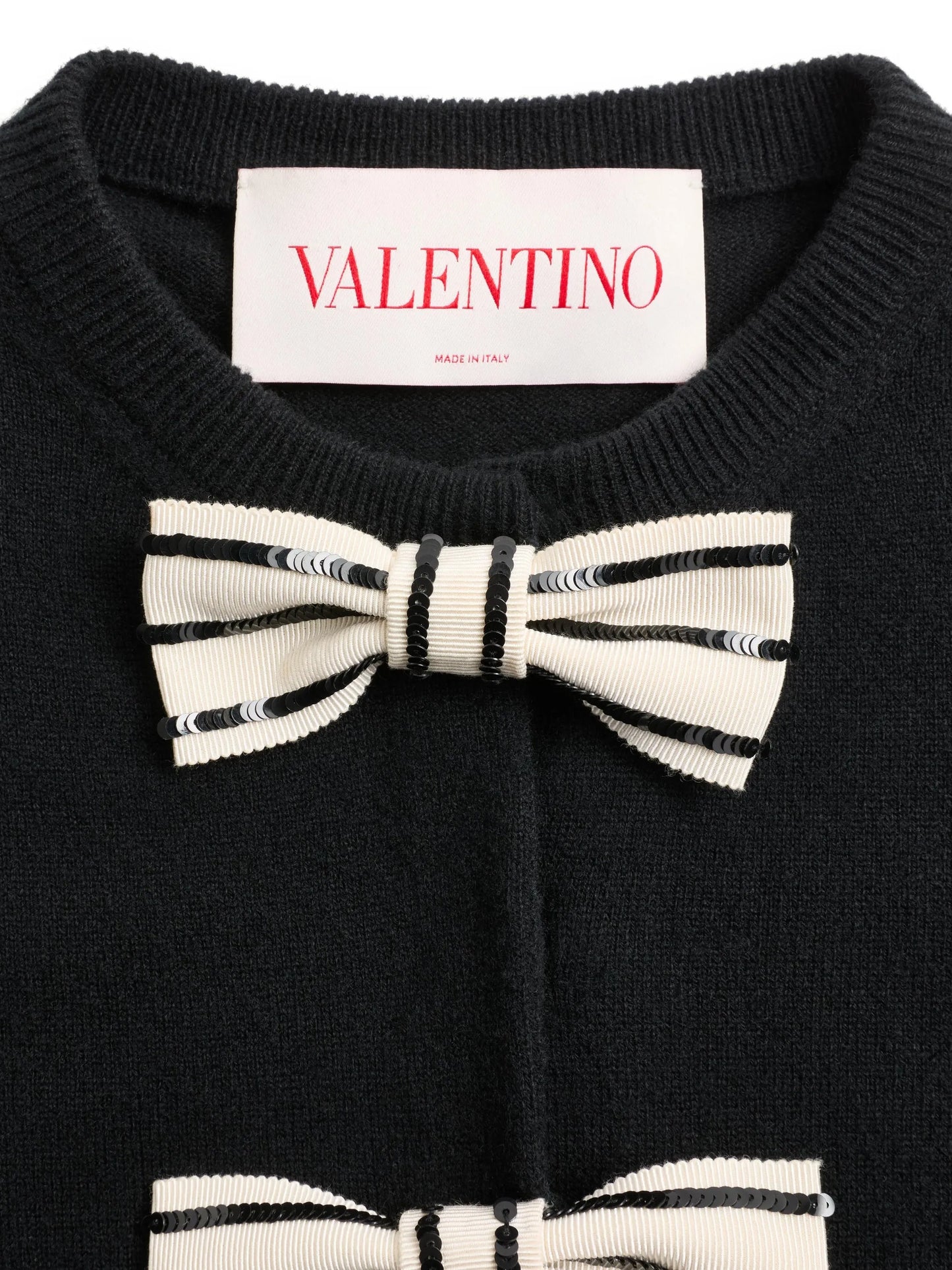 embellished-bow cardigan