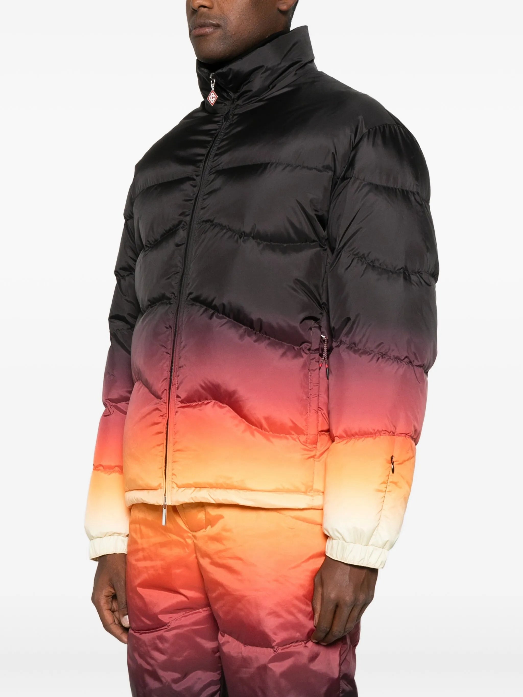 zip-up padded jacket