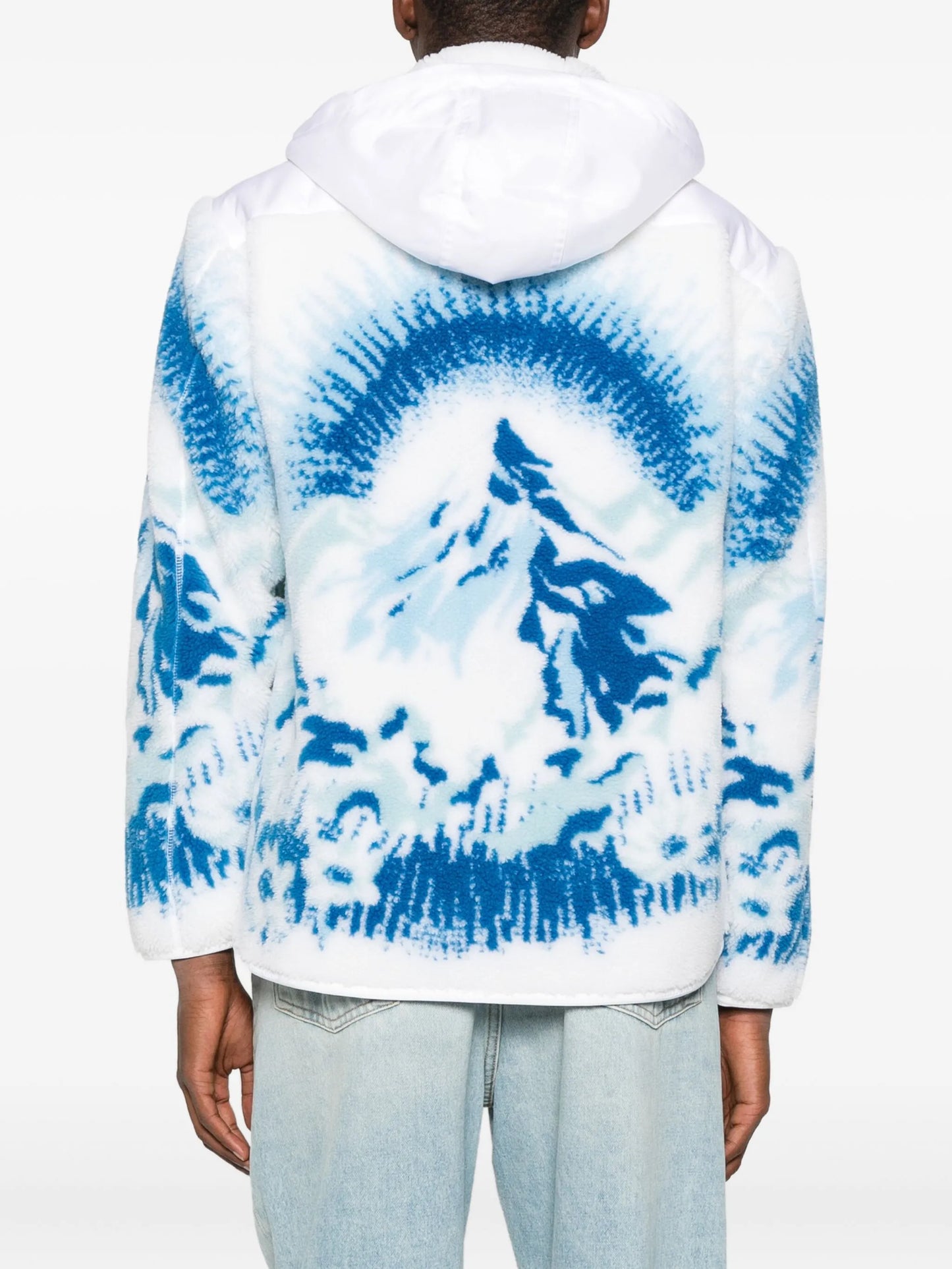 graphic-print hooded jacket