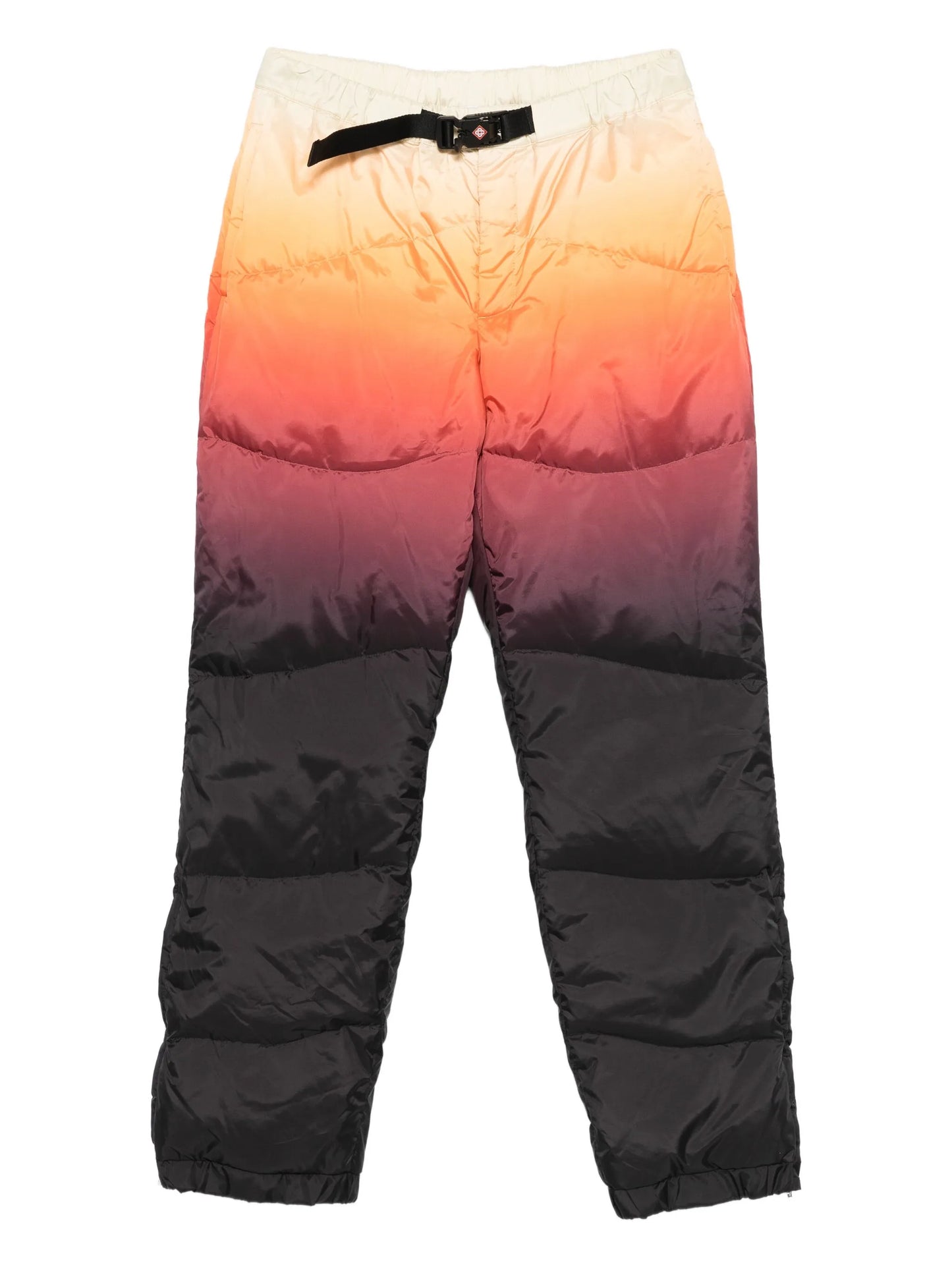 ombré-print padded trousers