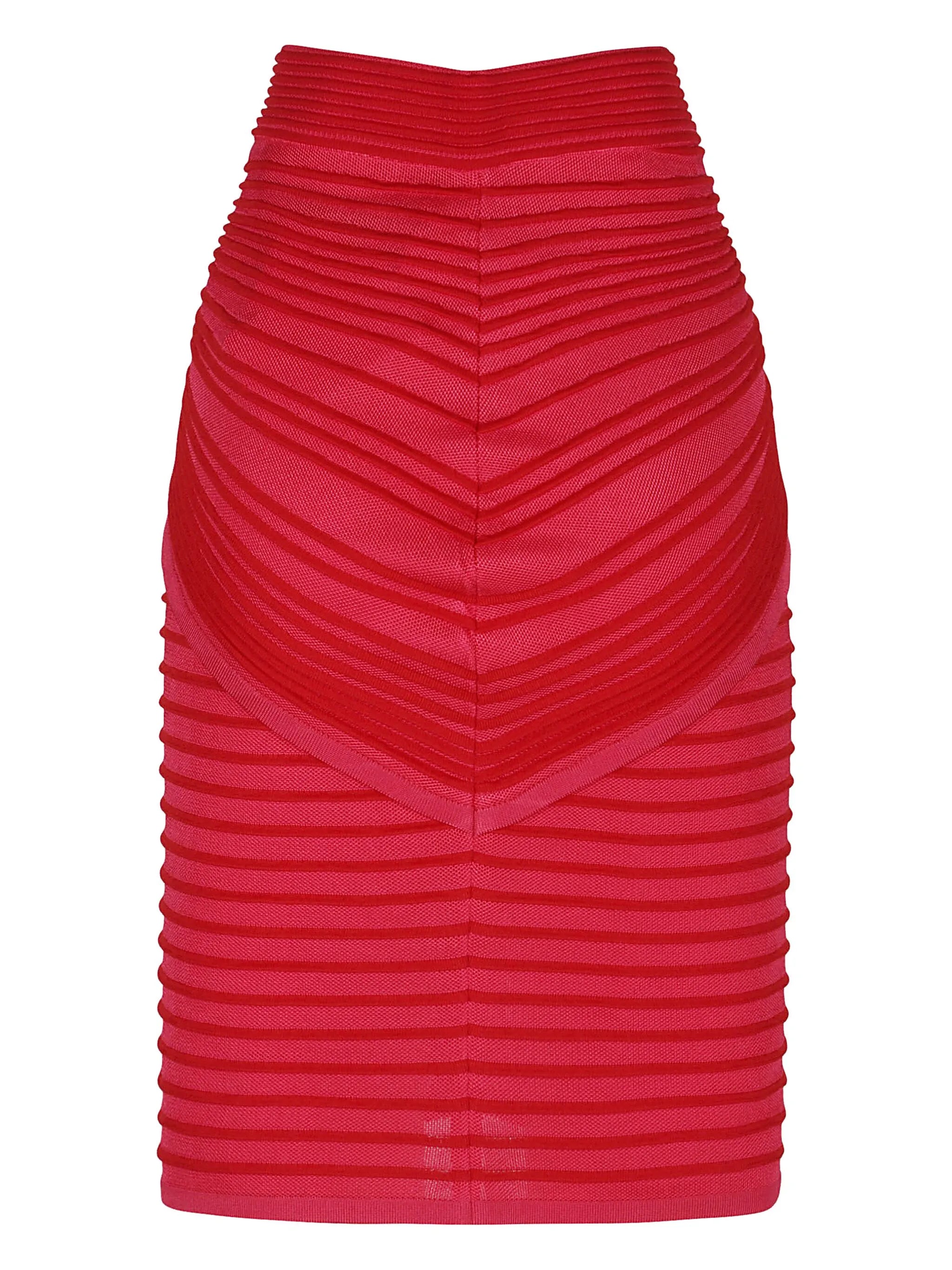 draped midi skirt