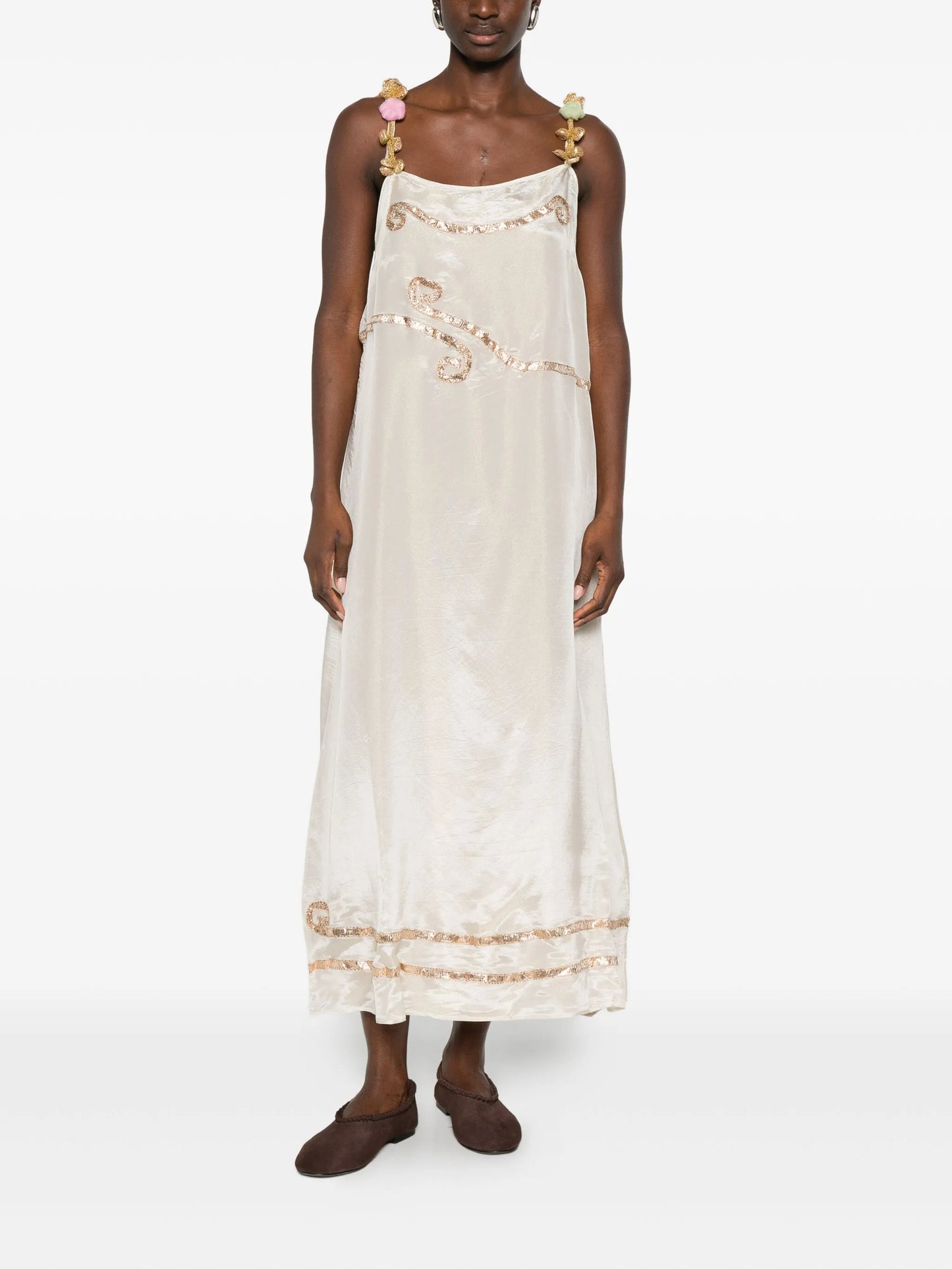 Lido strappy embellished dress