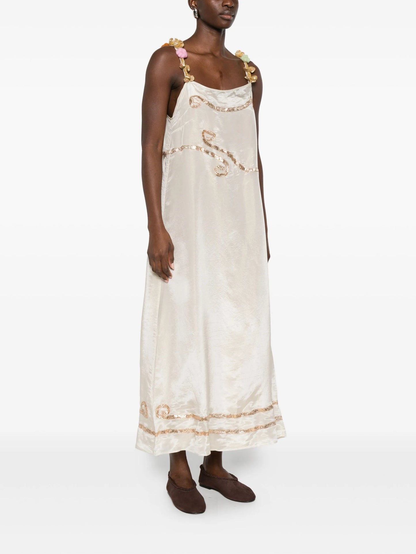 Lido strappy embellished dress