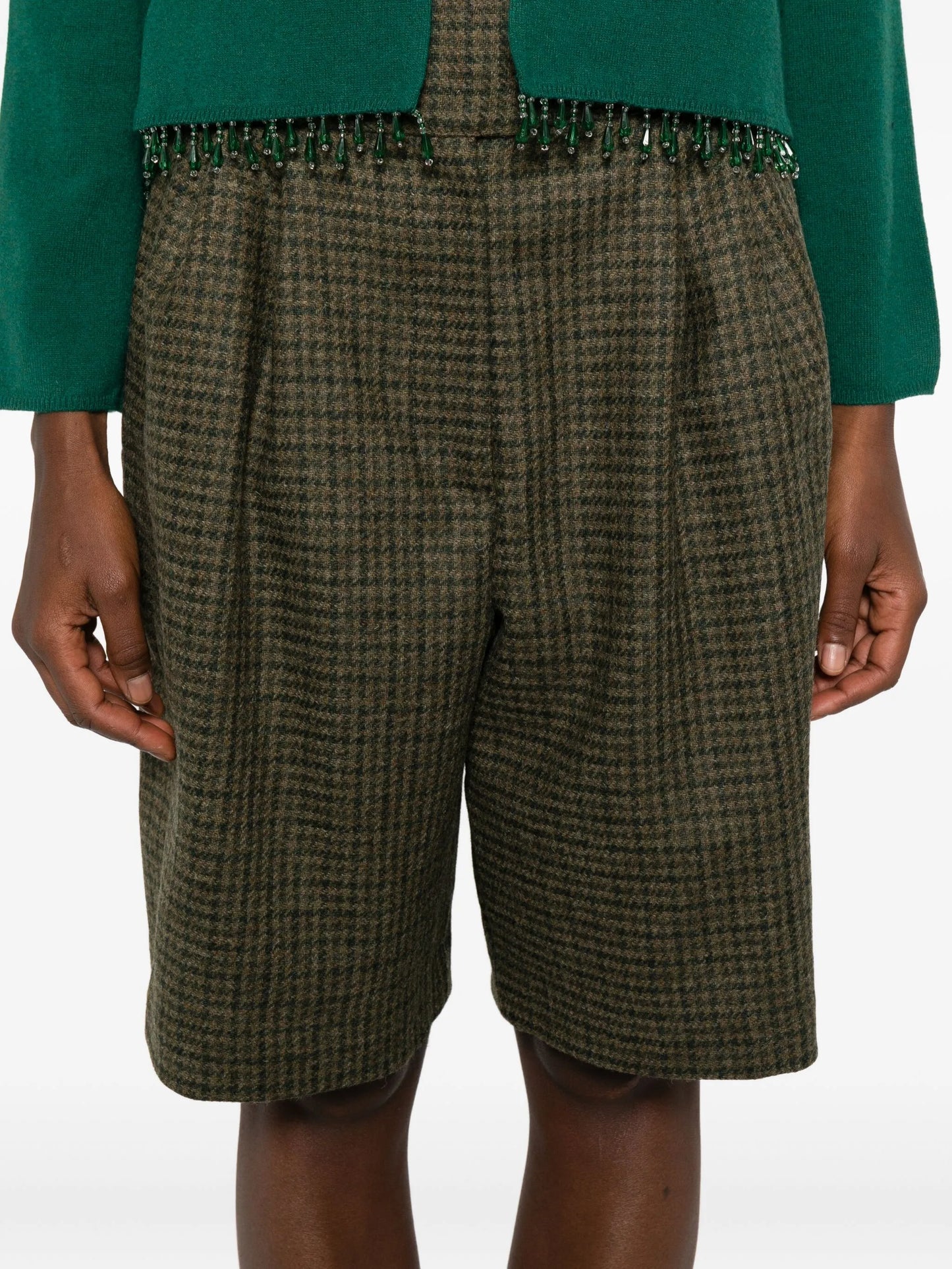 Morris houndstooth shorts