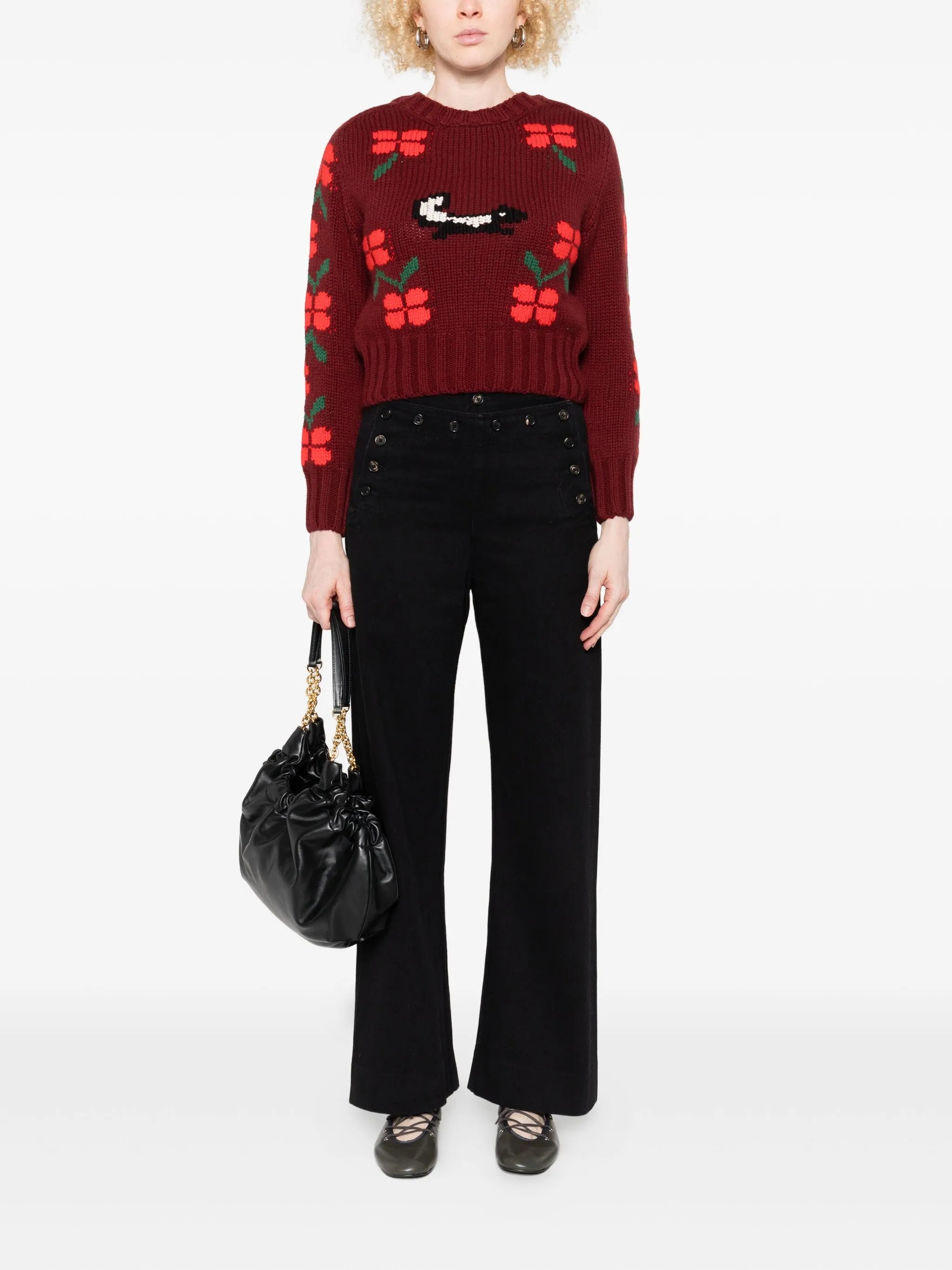 button-detailed jeans