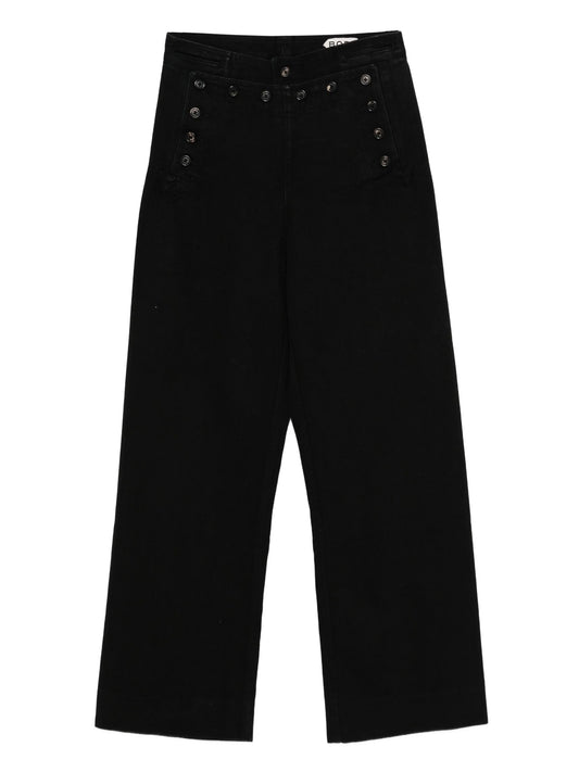 button-detailed jeans
