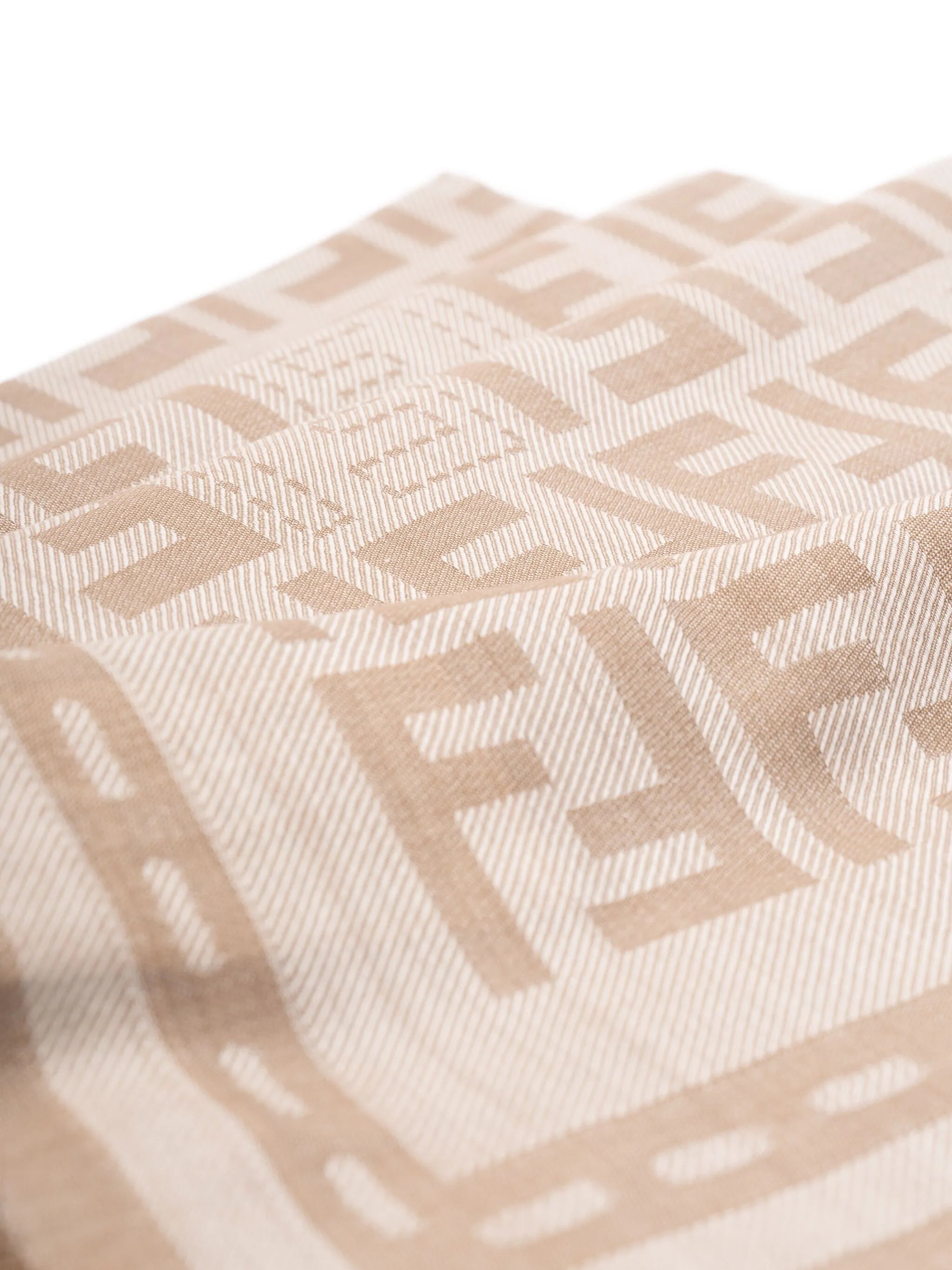 monogram-pattern scarf
