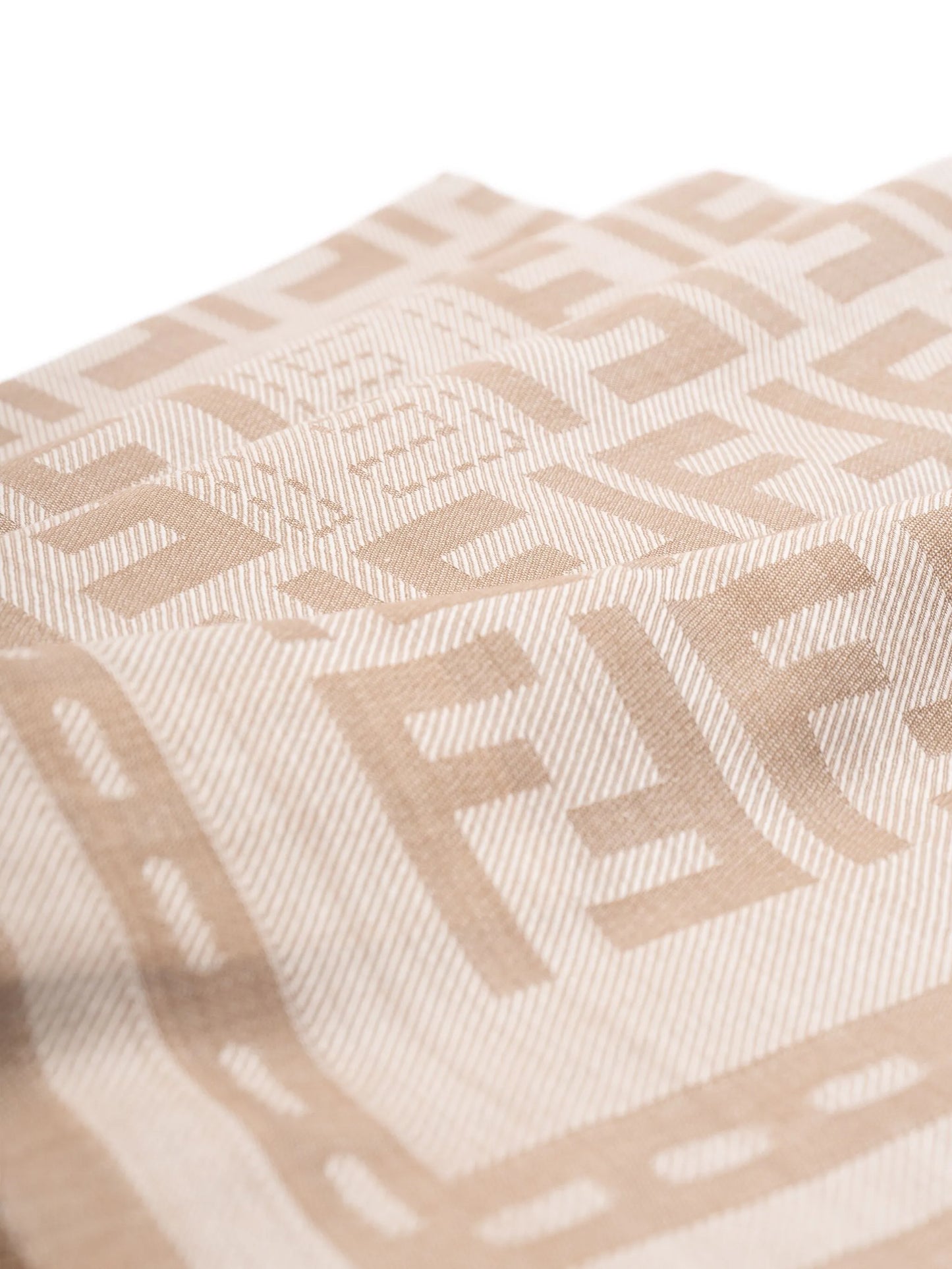 monogram-pattern scarf