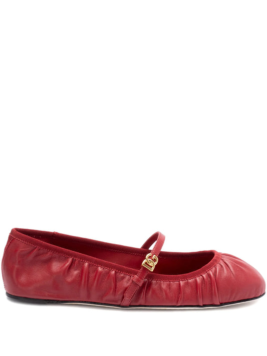 leather ballerinas