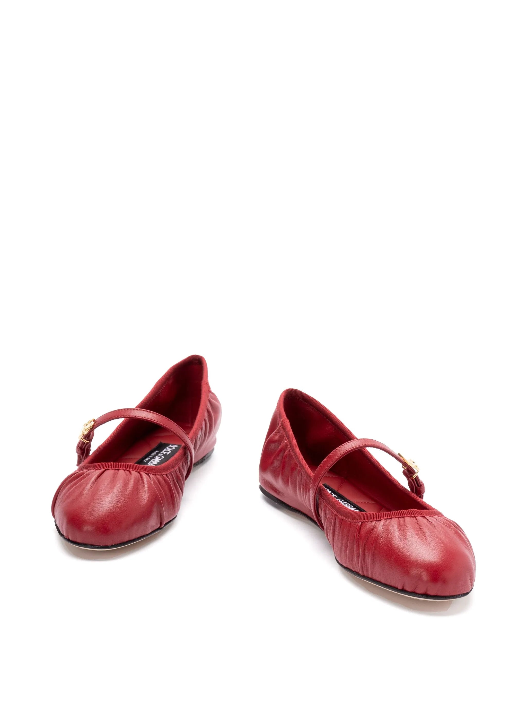 leather ballerinas