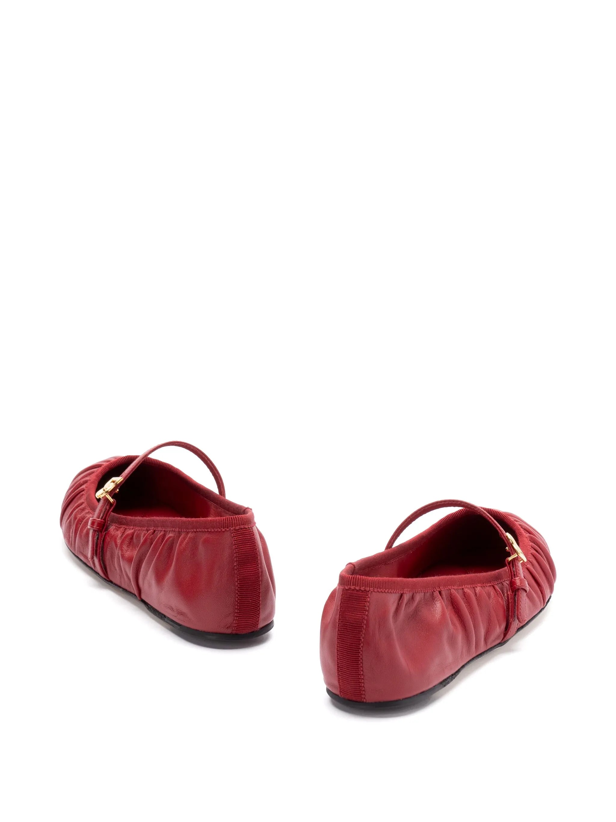 leather ballerinas