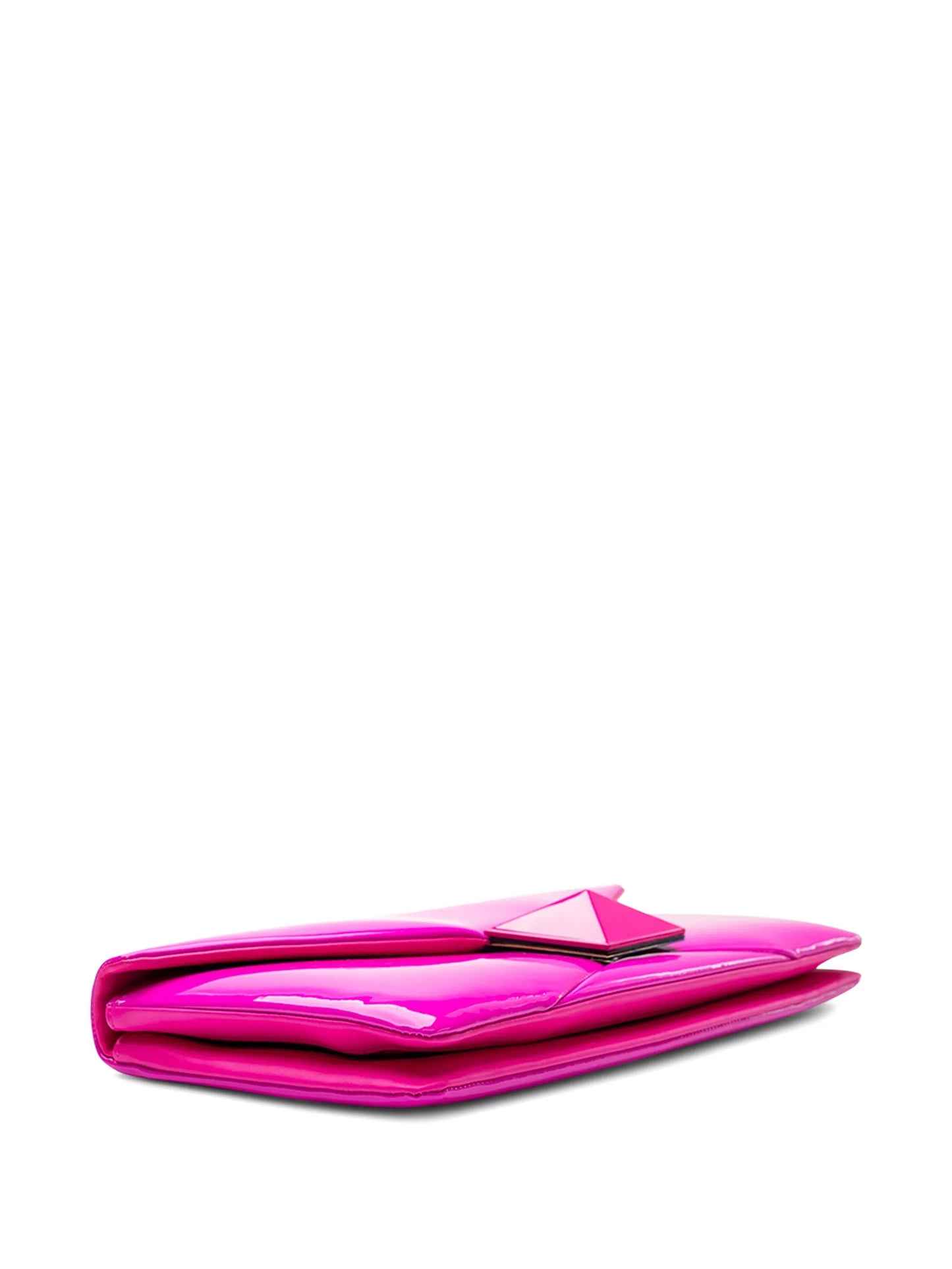 pyramid chain clutch bag