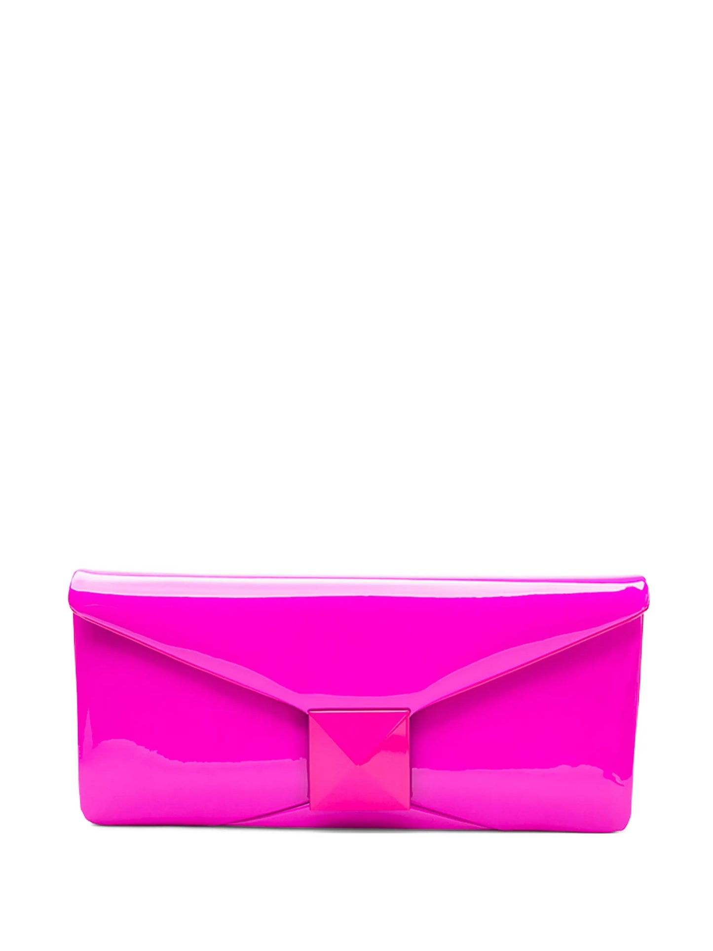 pyramid chain clutch bag