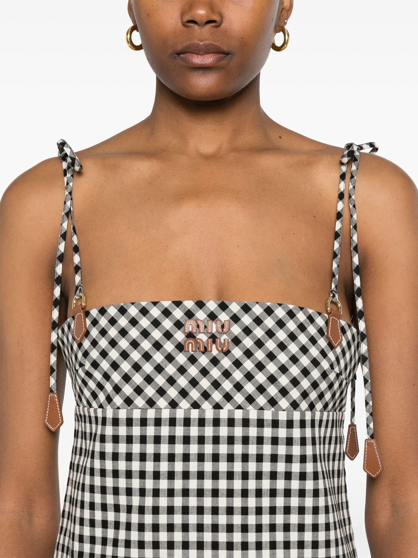checked cotton dress