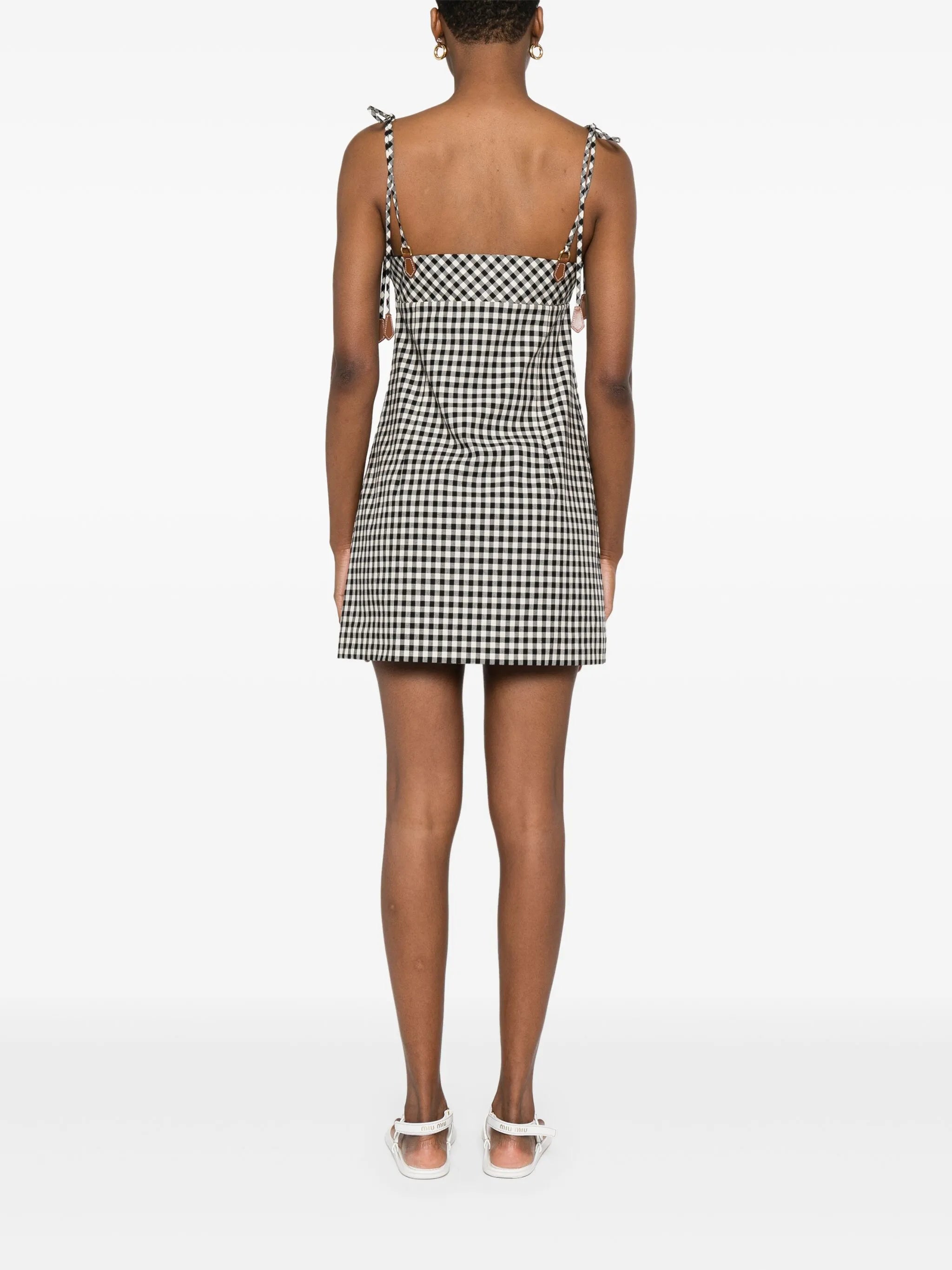 checked cotton dress