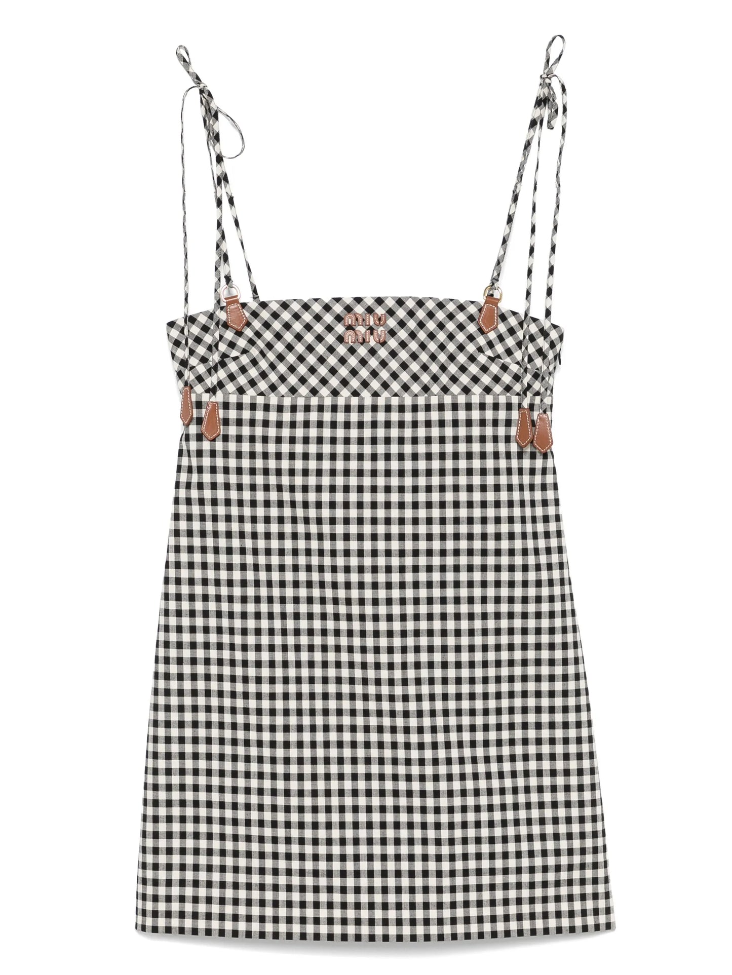 checked cotton dress