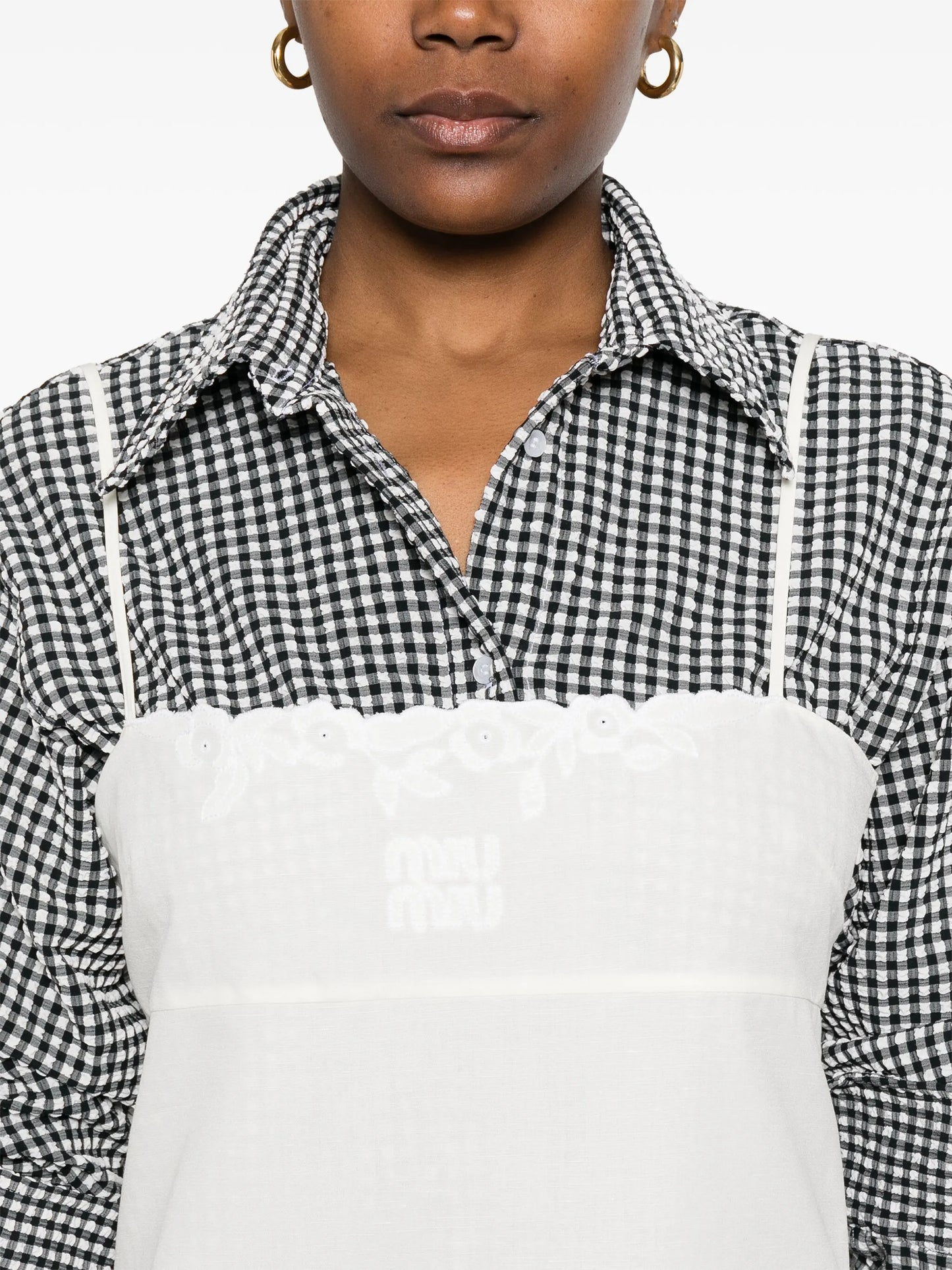 linen-blend dress