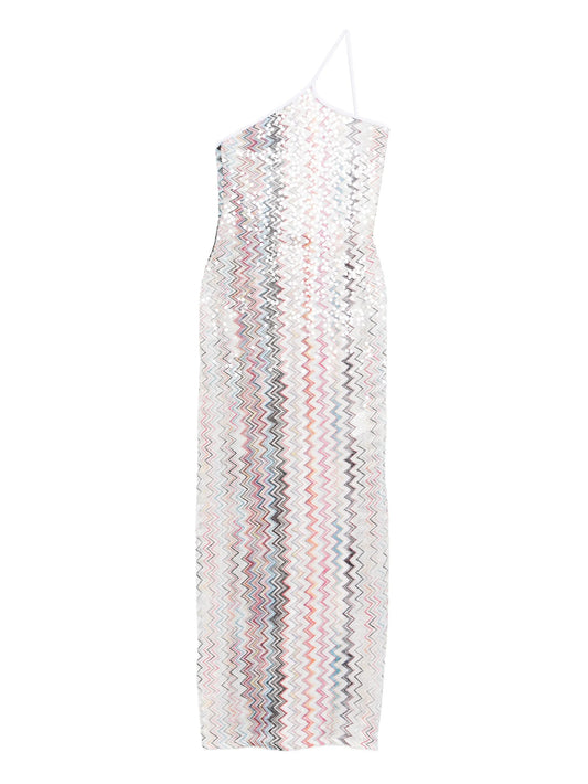 one-shoulder maxi dress