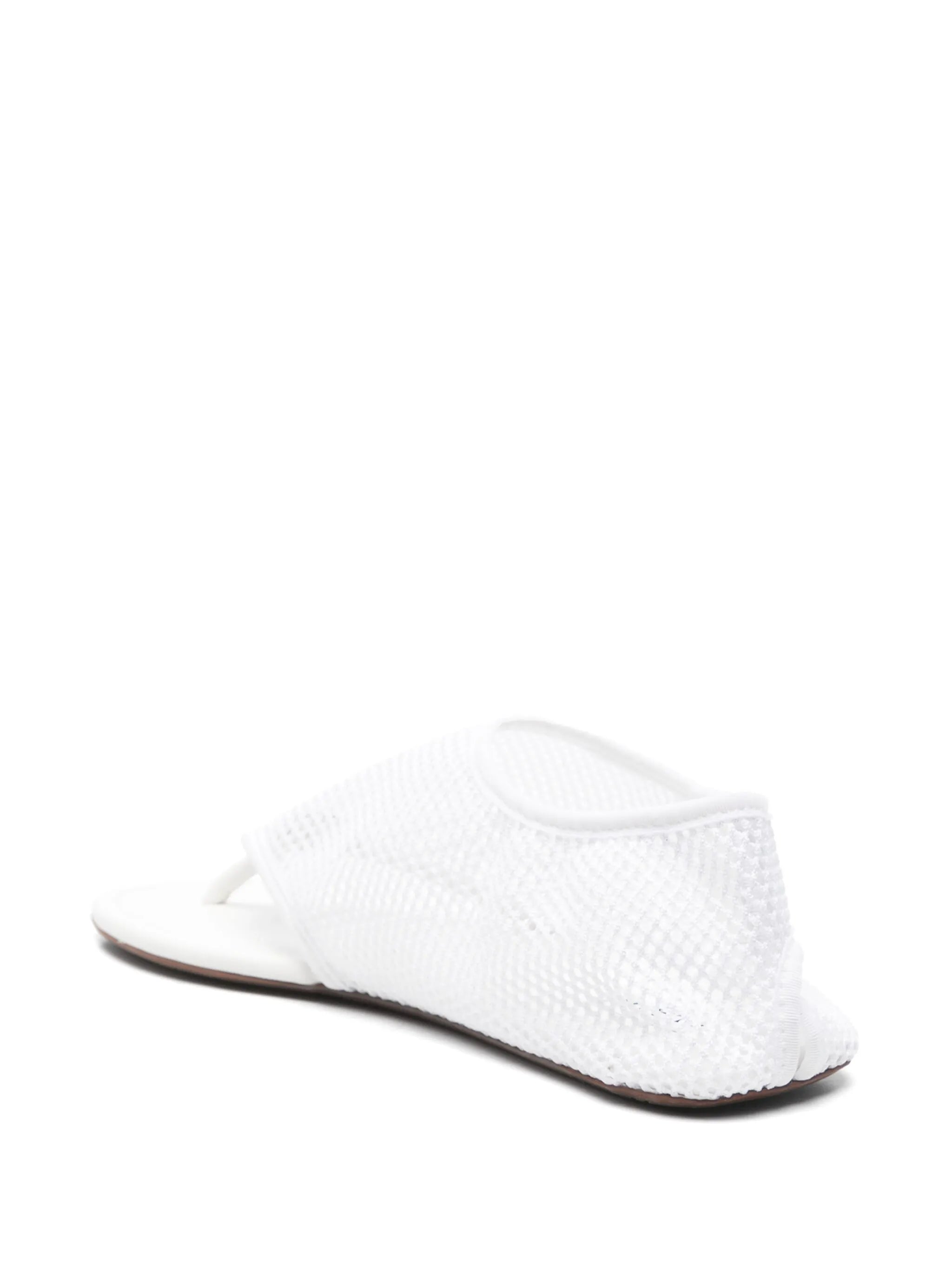 leather flat sandals