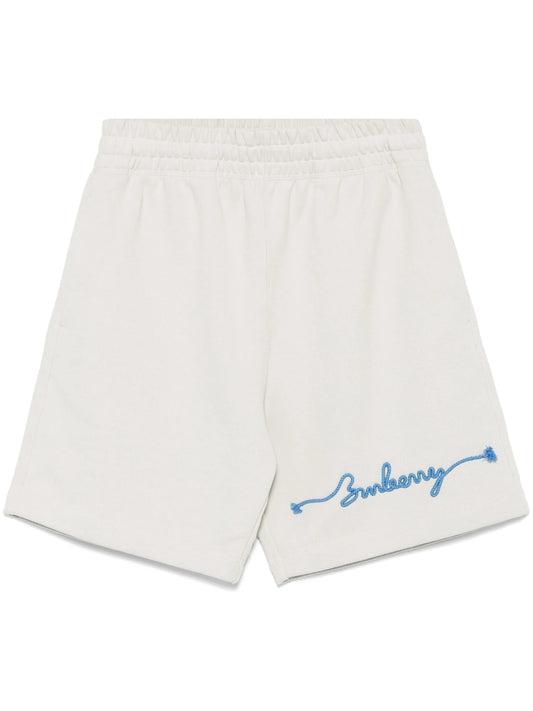 logo-embroidered track shorts